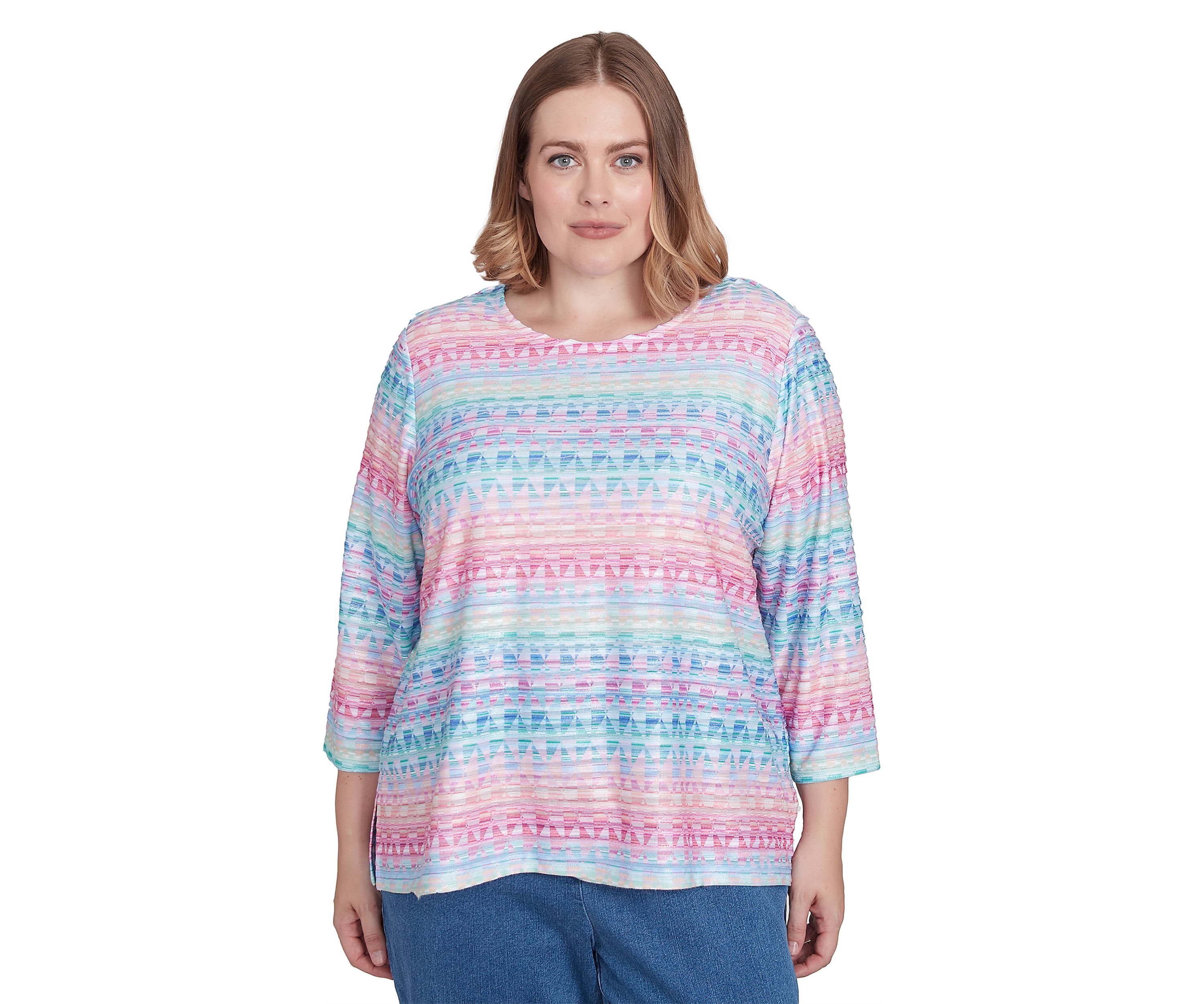 Plus Size Classics Geo Biadere Top