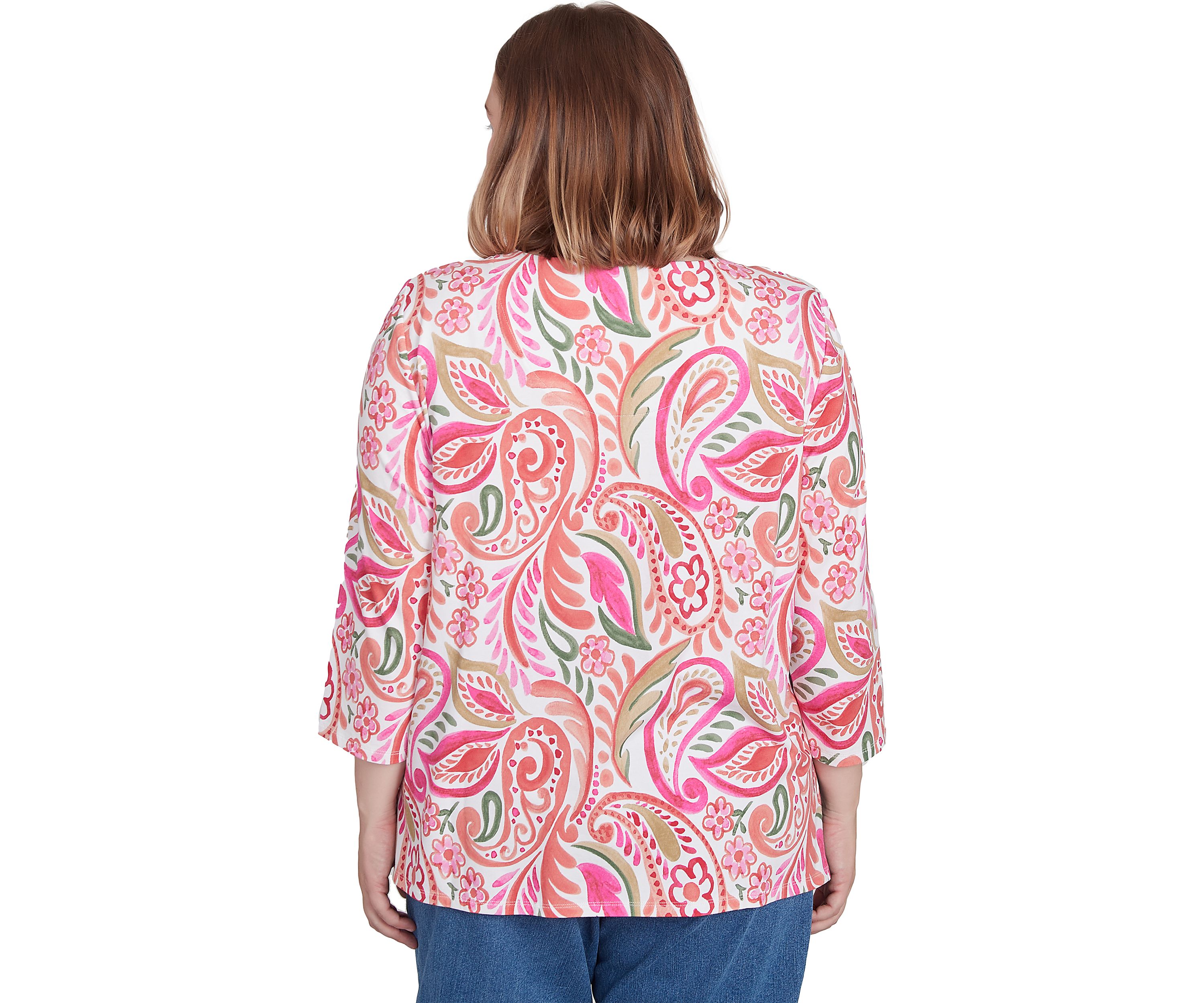 Plus Size Classics Paisley Top