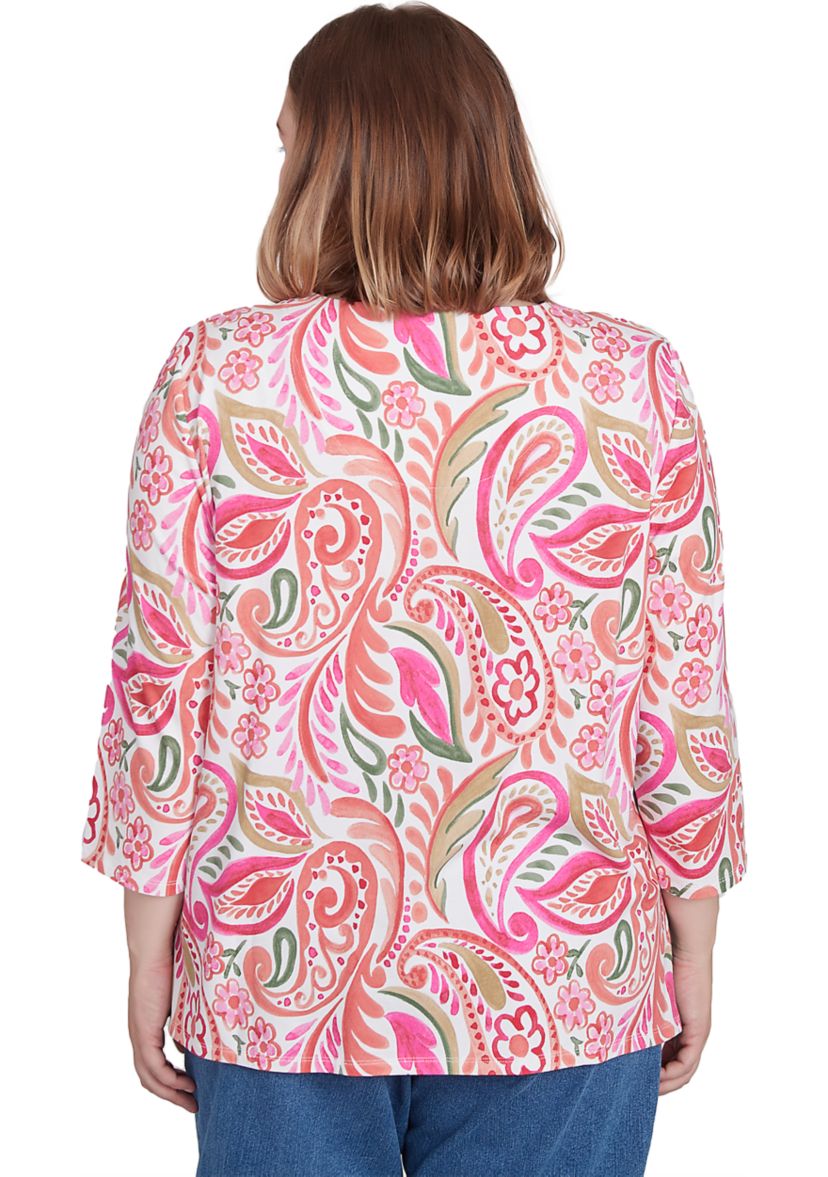 Plus Size Classics Paisley Top