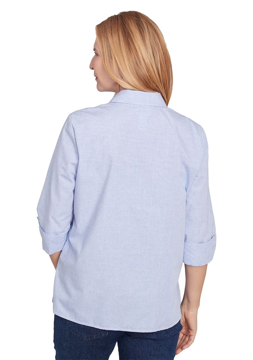 Petite Classics Butterfly Stripe Top