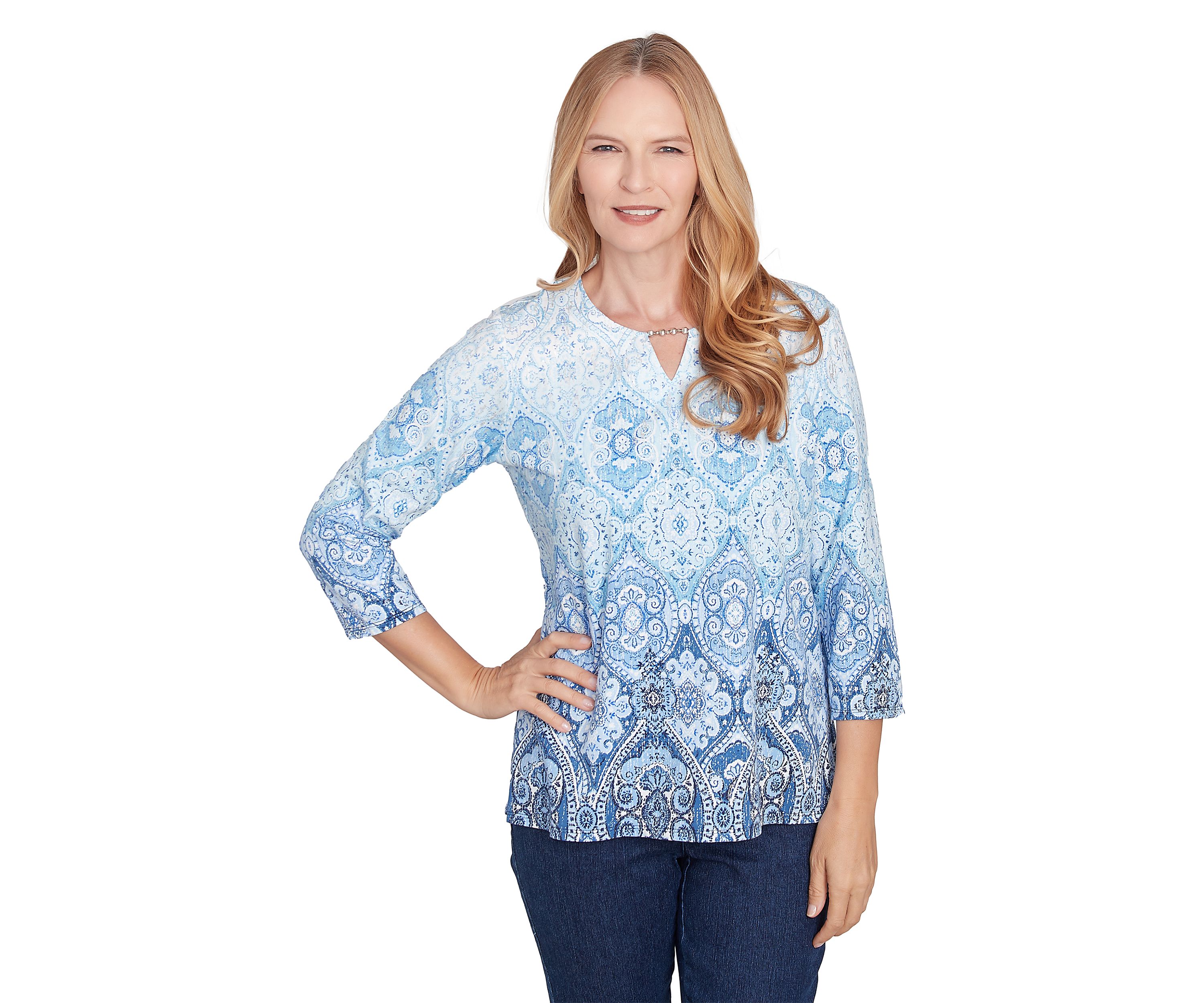 Petite Classics Ombre Medallion Top