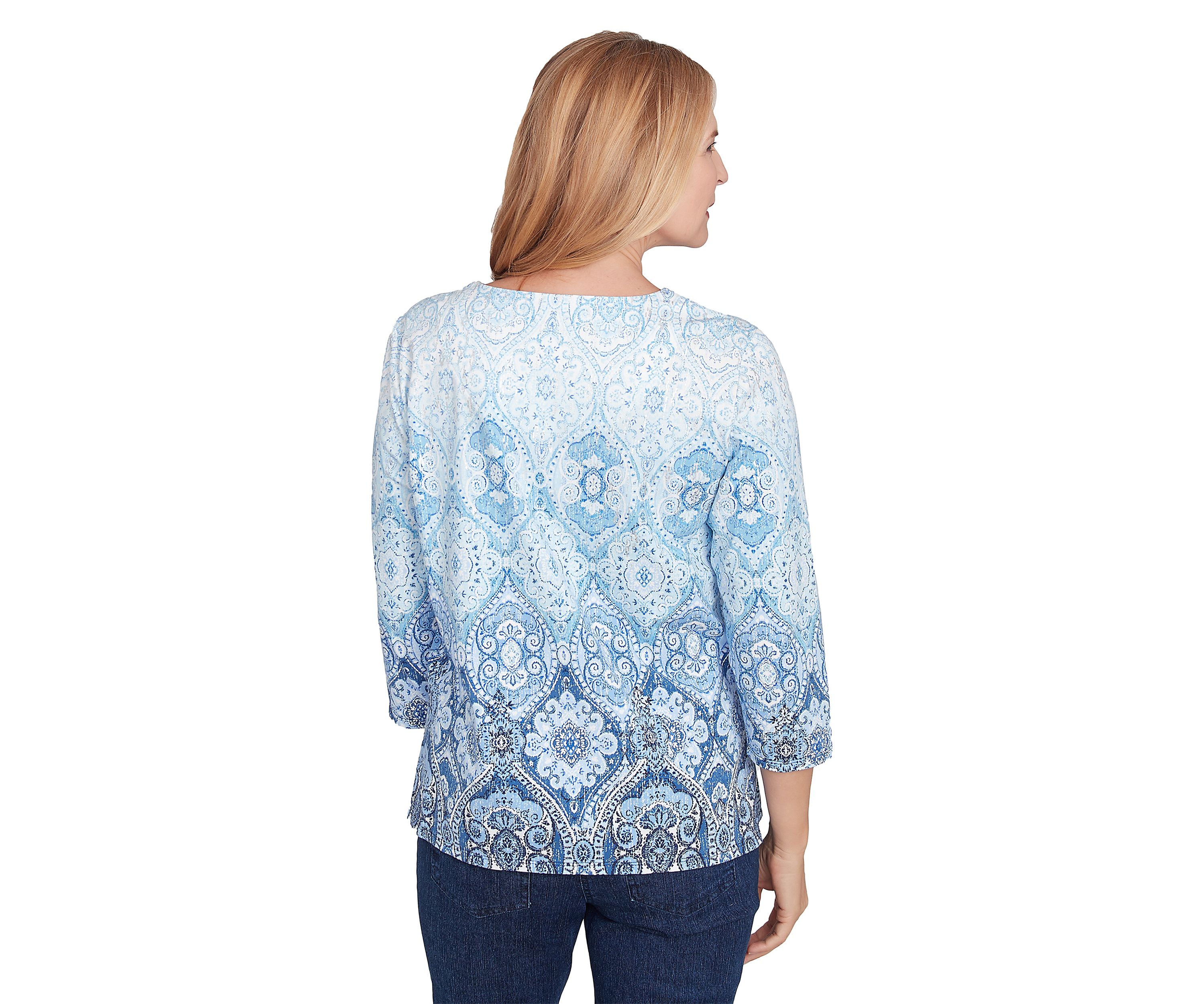 Petite Classics Ombre Medallion Top