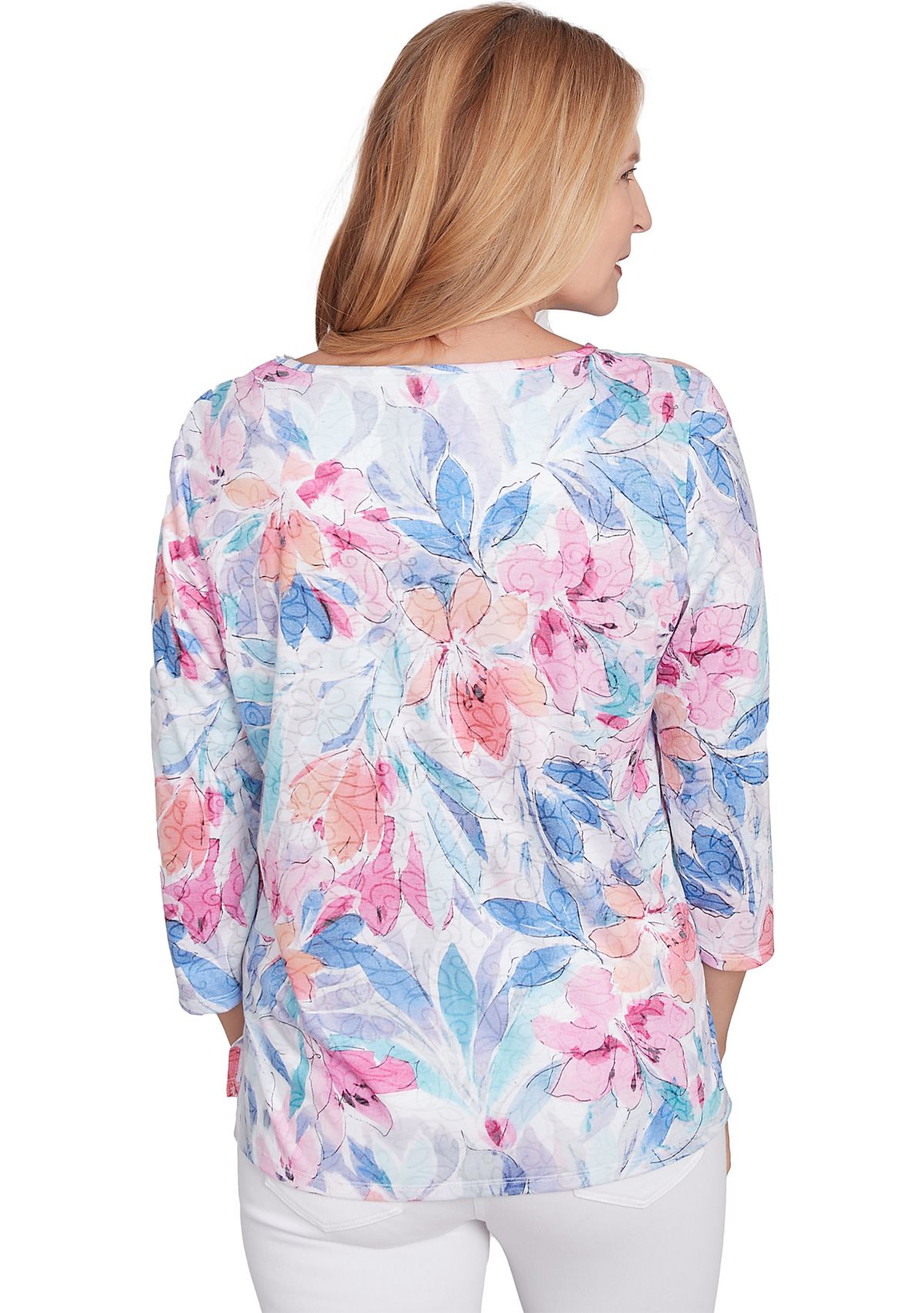 Petite Classics Floral Spray Top