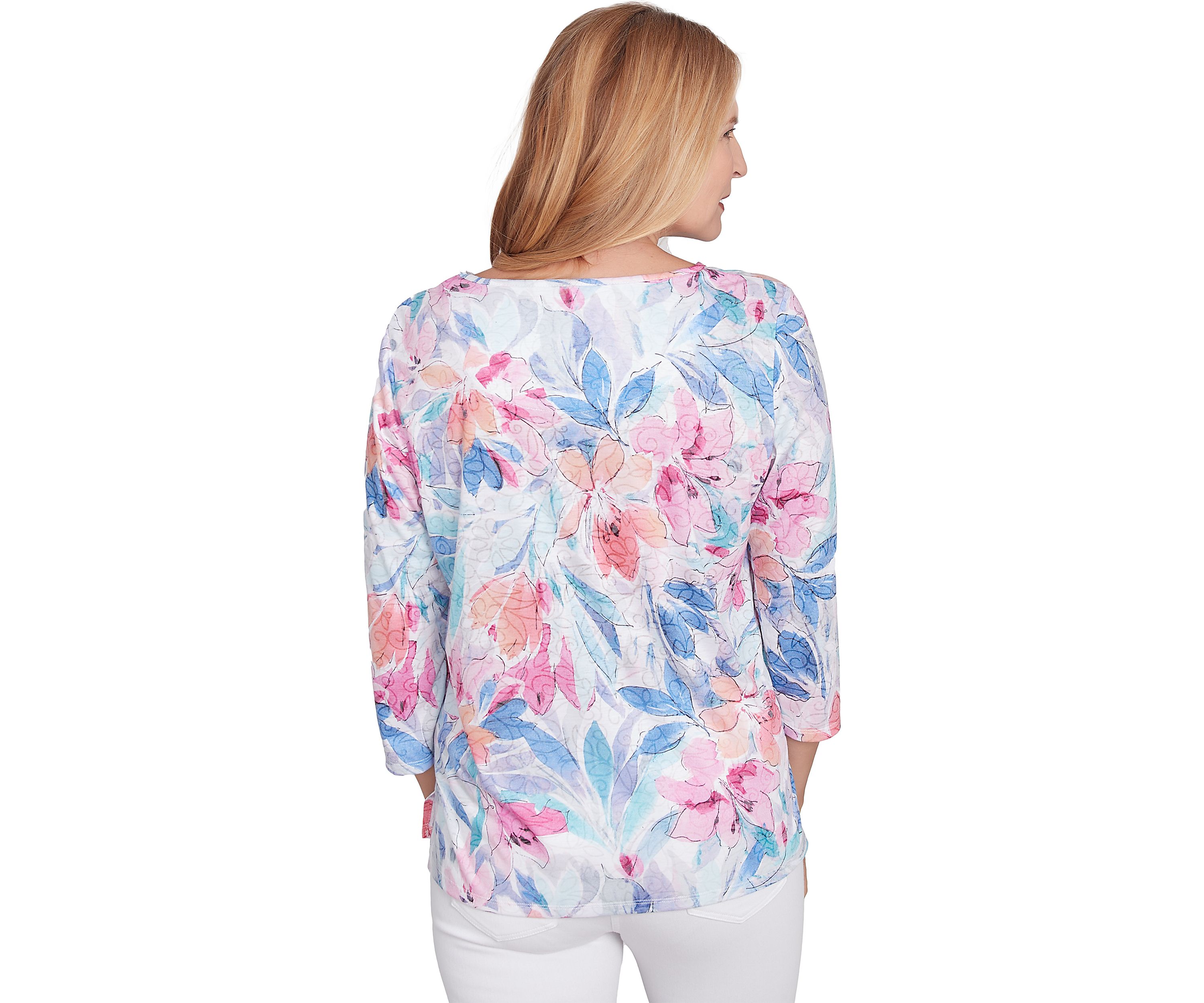 Petite Classics Floral Spray Top