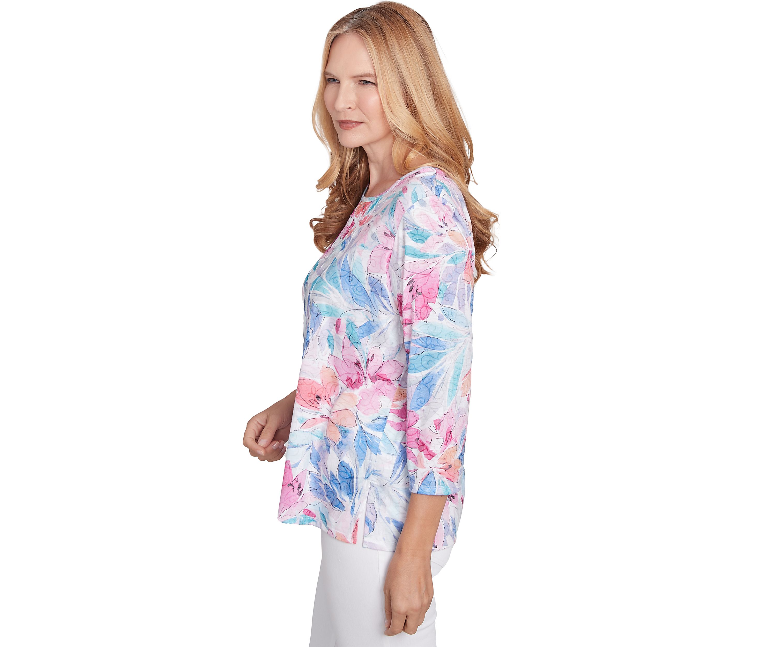 Petite Classics Floral Spray Top