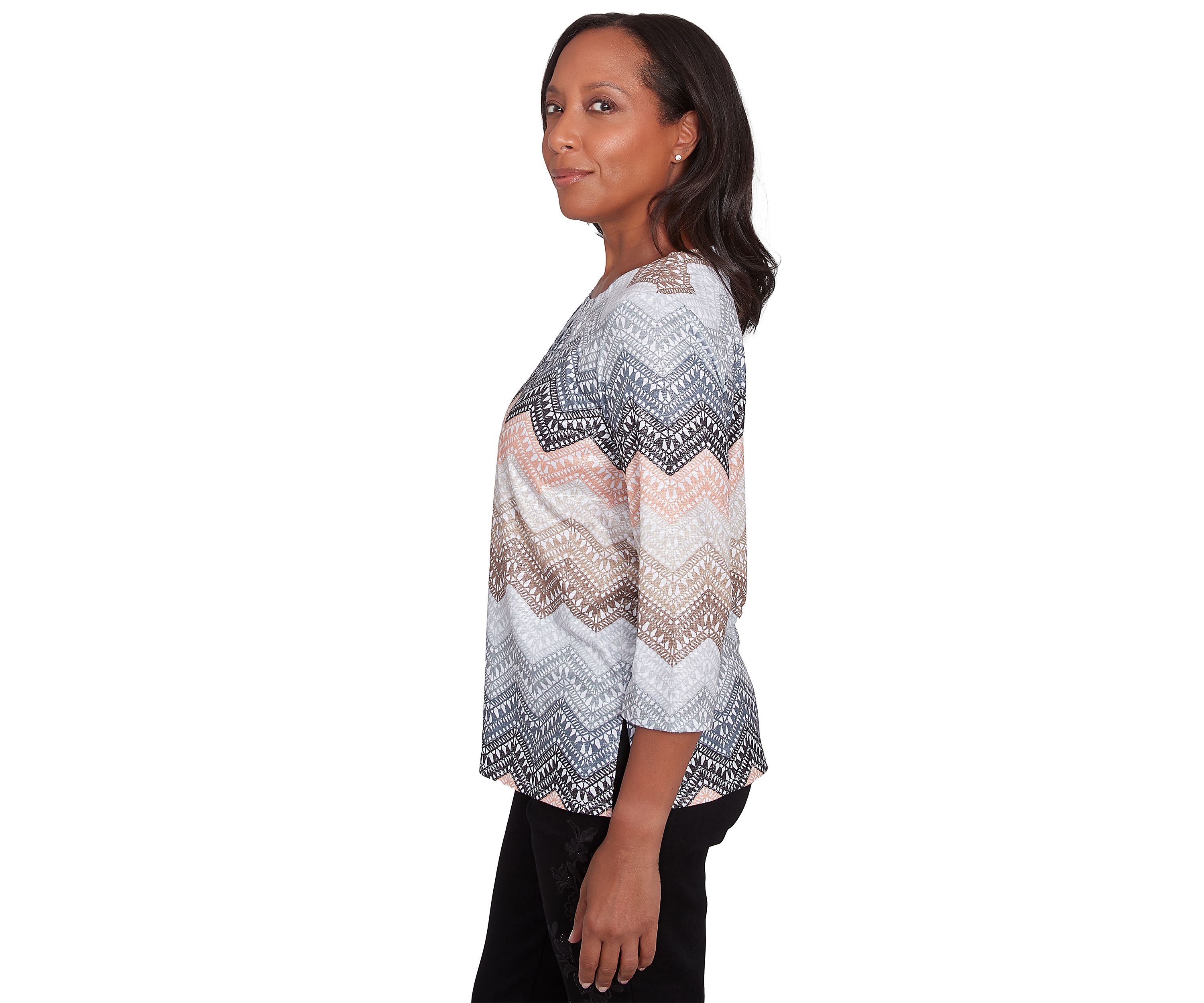 Petite Classics Short Sleeve Sweater Knit Top