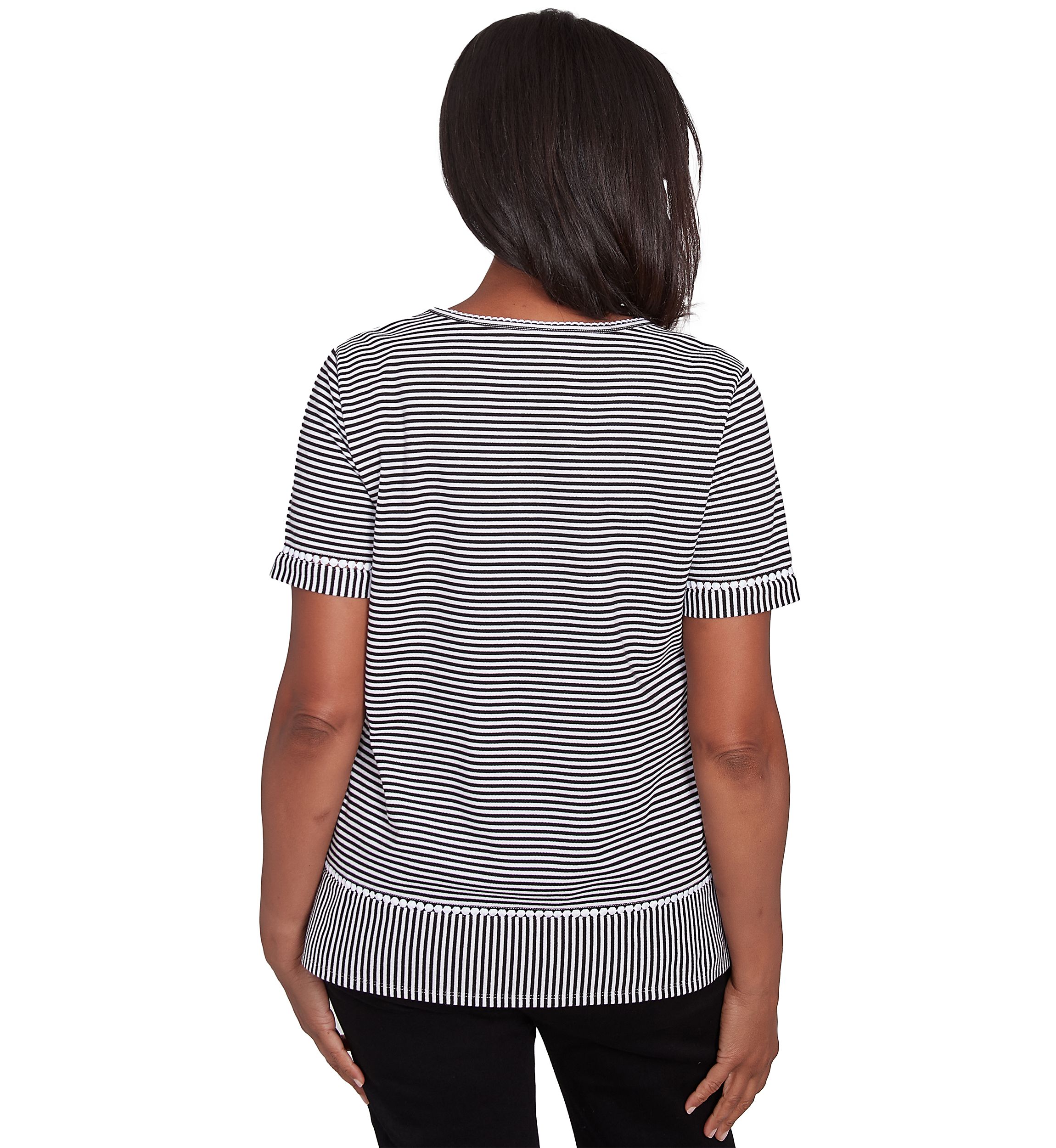 Petite Classics Parrot Stripe Top