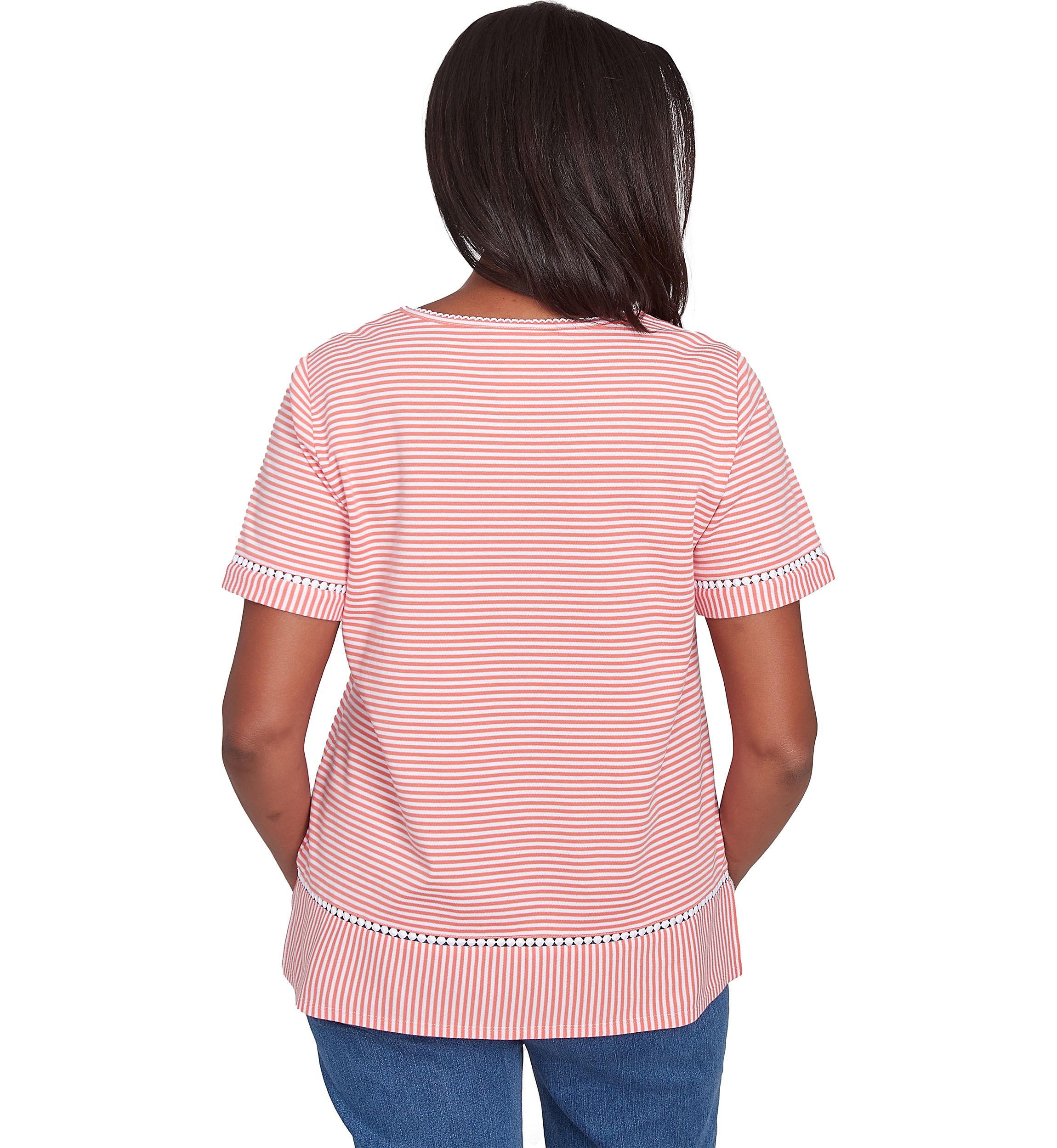 Petite Classics Daisy Stripe Top