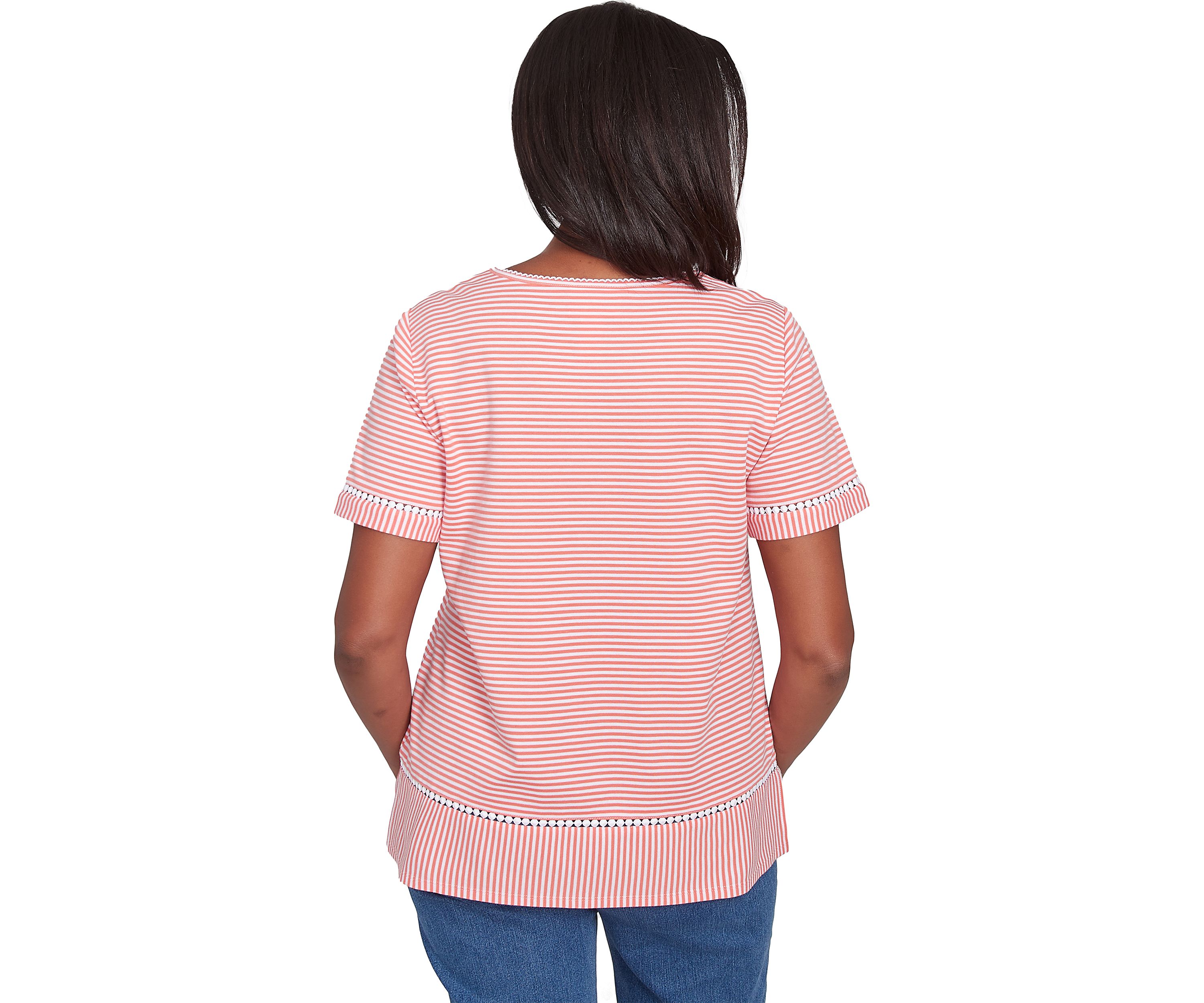 Petite Classics Daisy Stripe Top