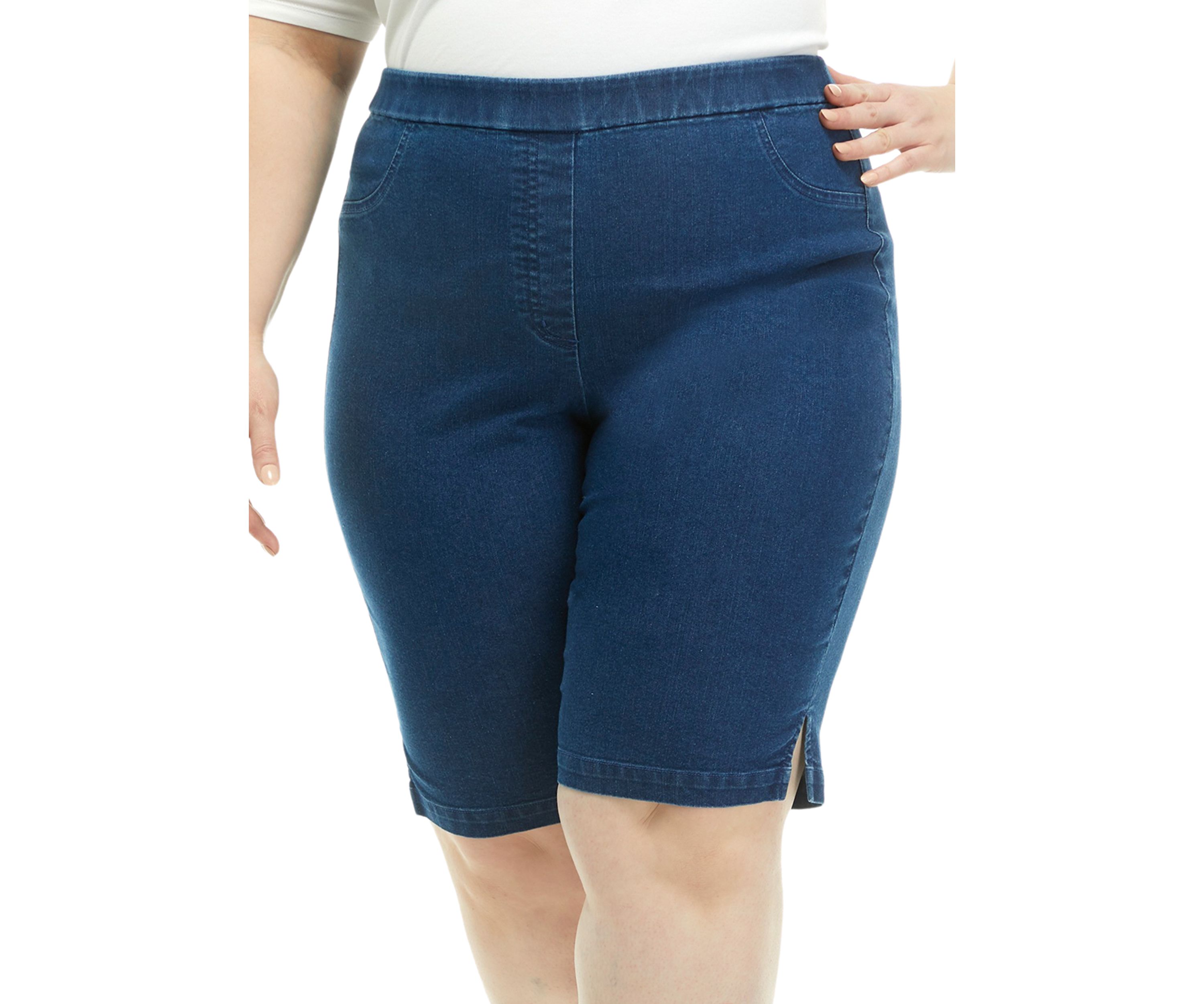 Plus Size Classics Allure Denim Bermuda Shorts