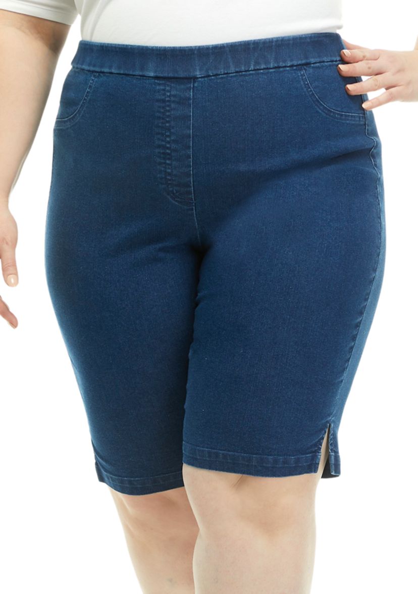 Plus Size Classics Allure Denim Bermuda Shorts