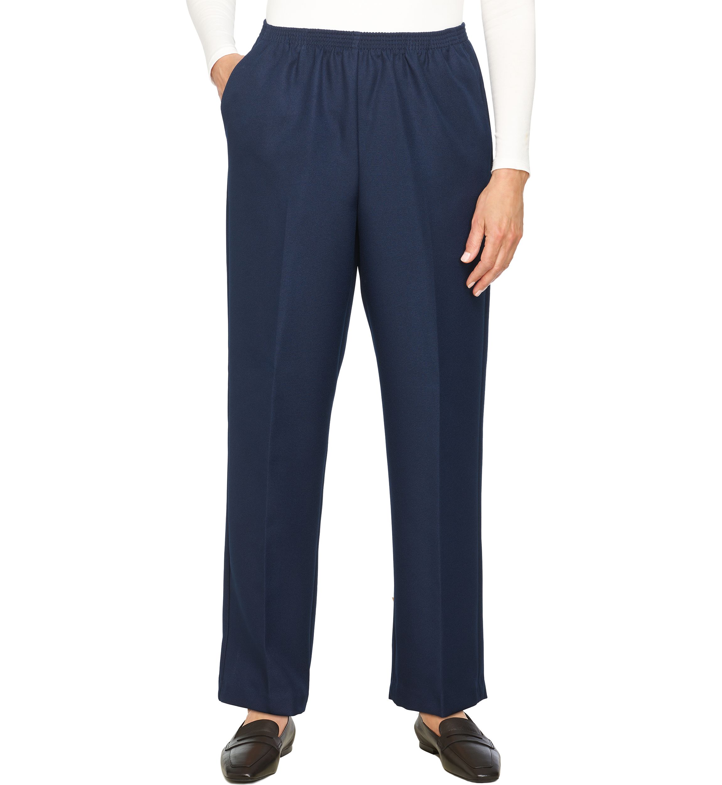Solid Pull On Pants