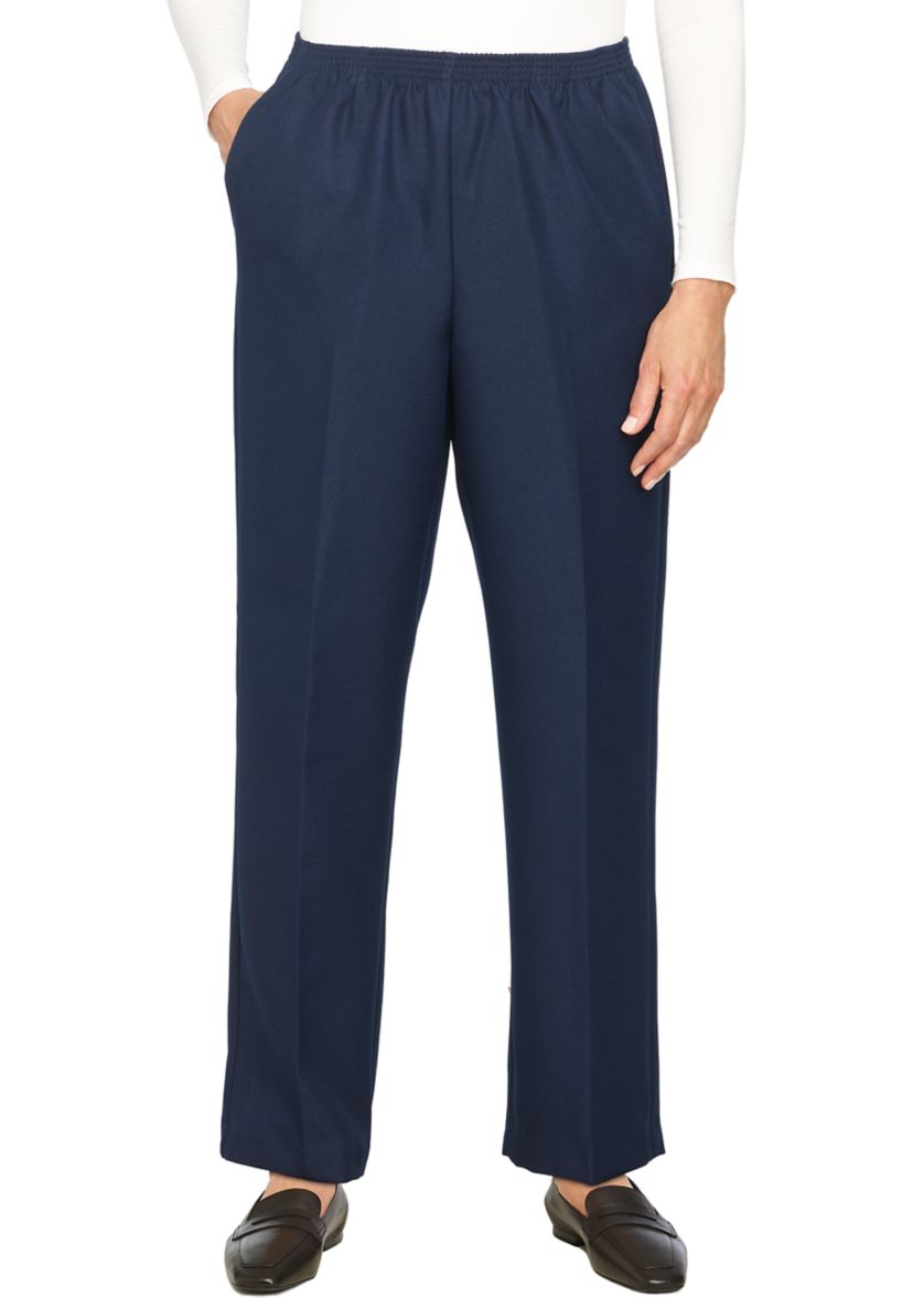 Solid Pull On Pants