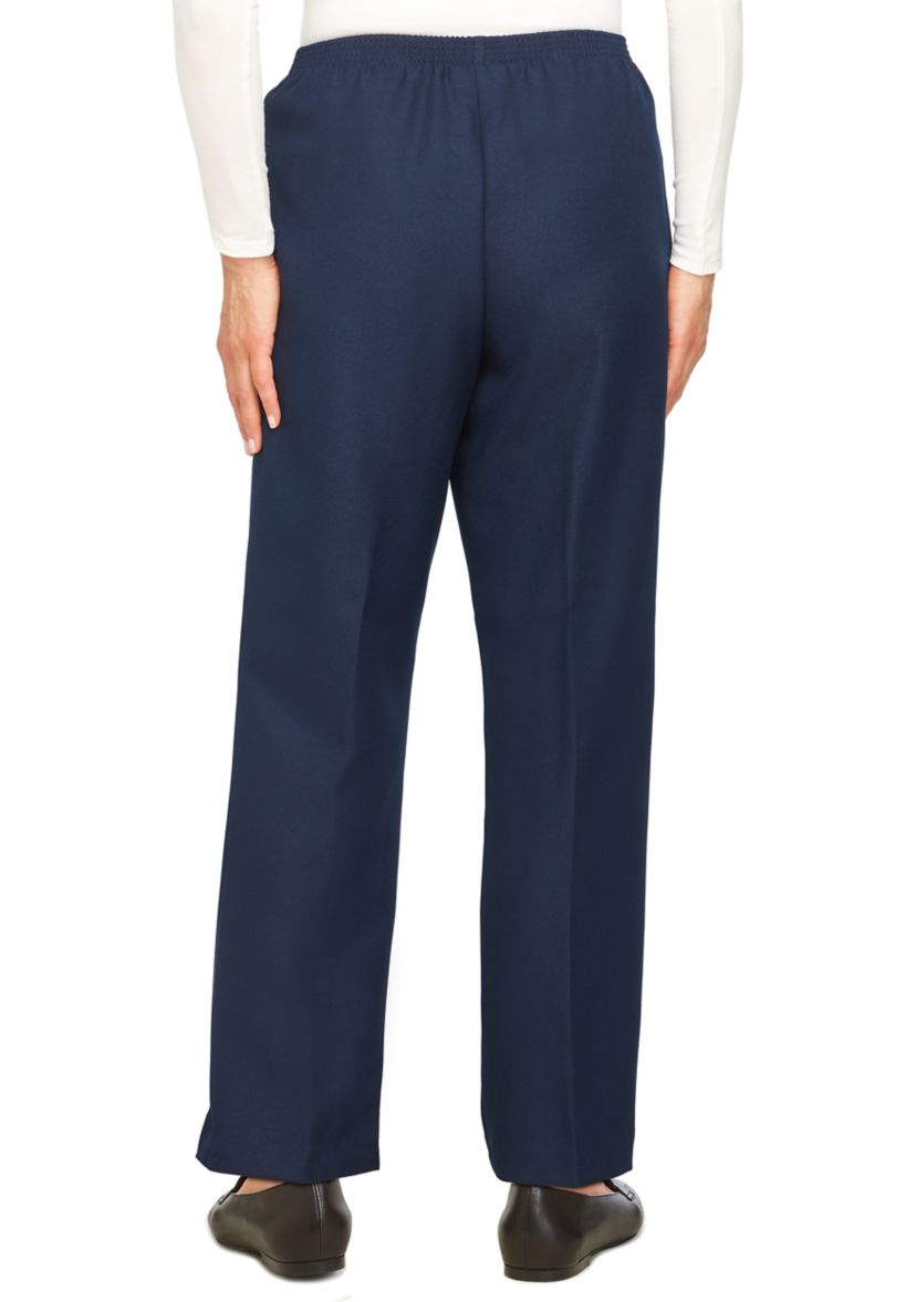 Solid Pull On Pants