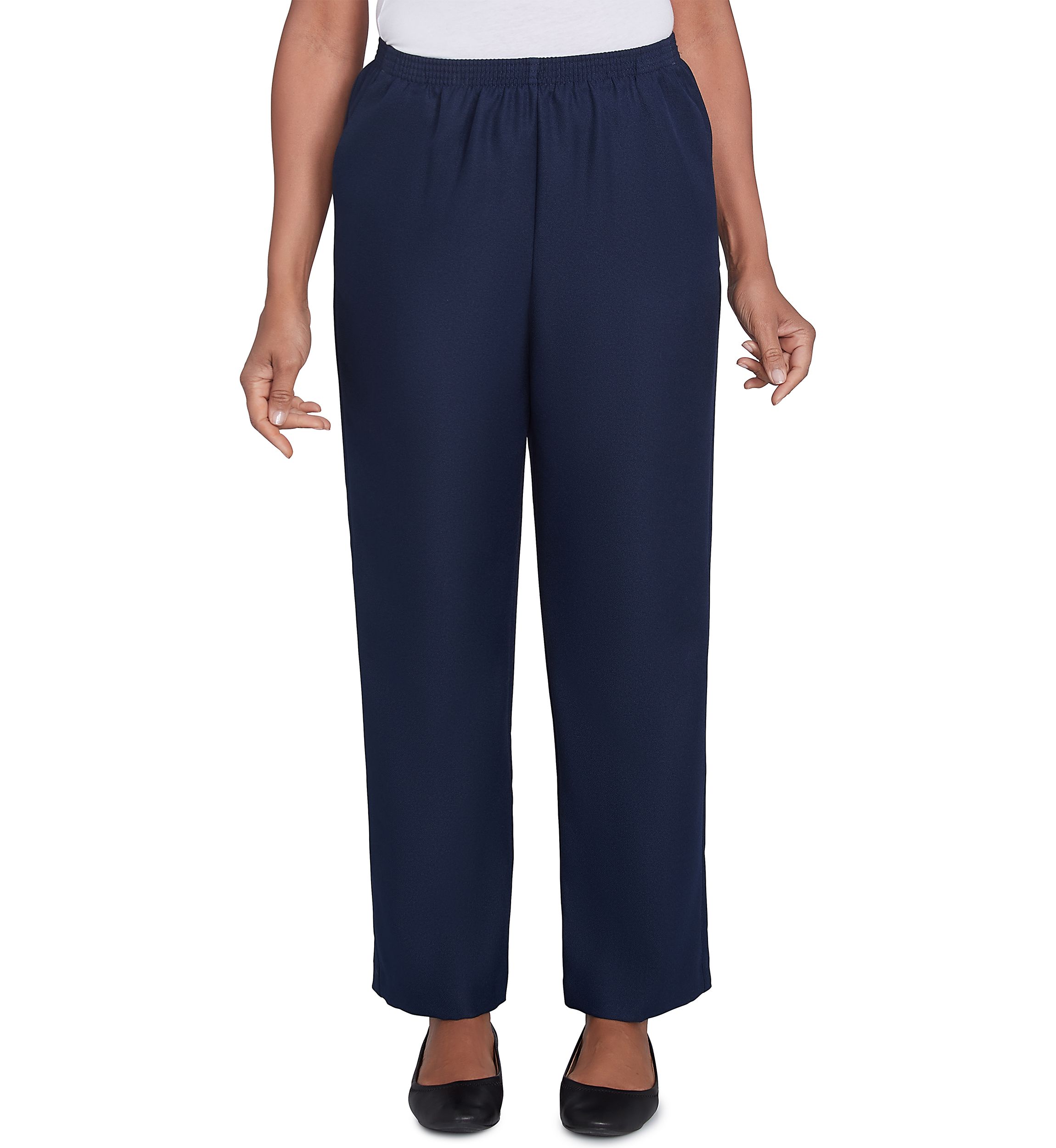Solid Pull On Pants