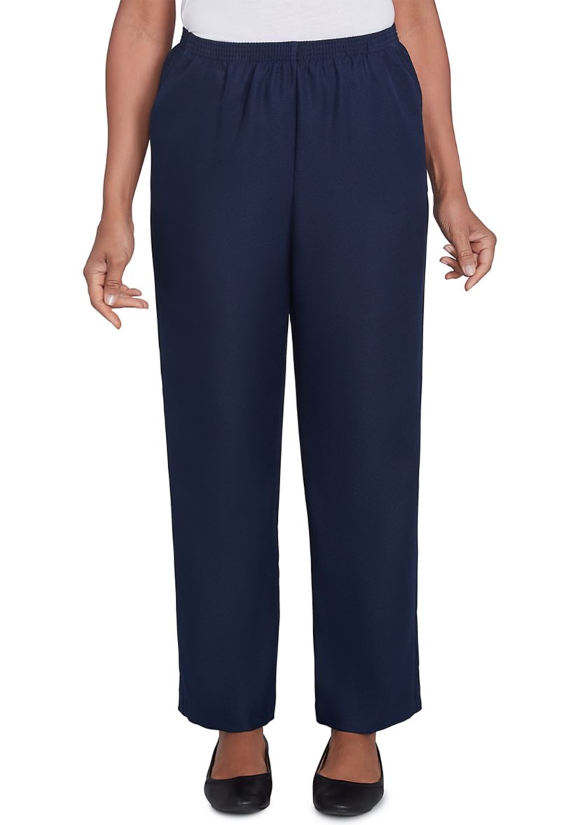 Solid Pull On Pants