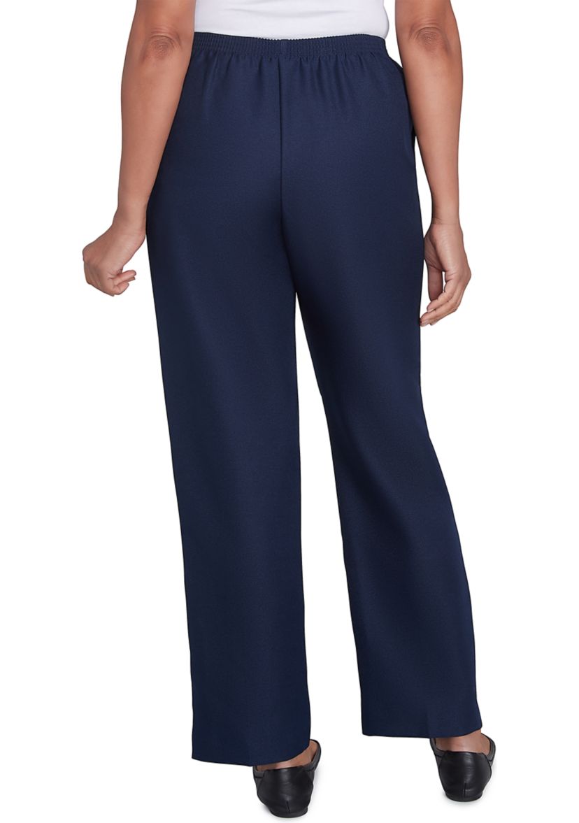 Solid Pull On Pants