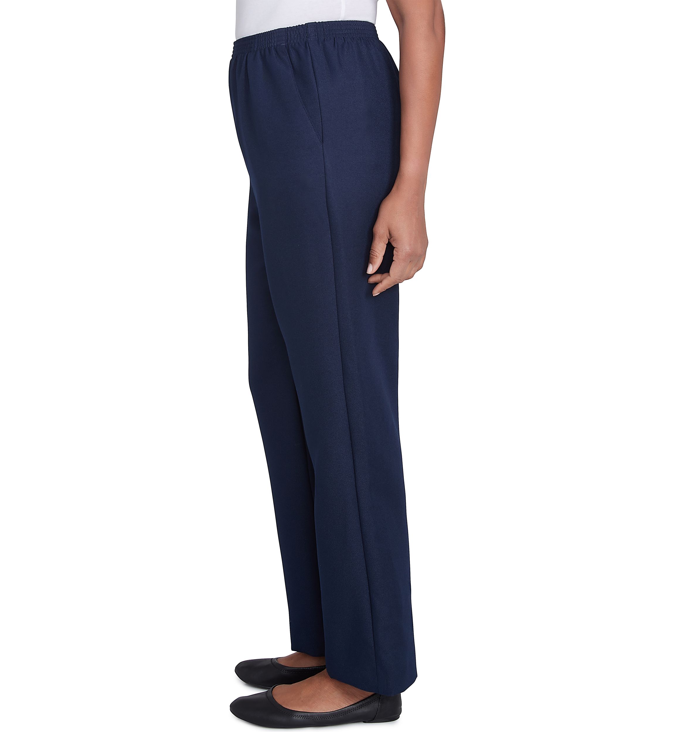 Solid Pull On Pants