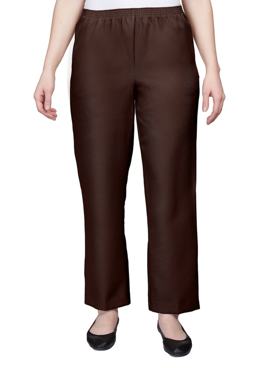 Petite Solid Pull-On Pant