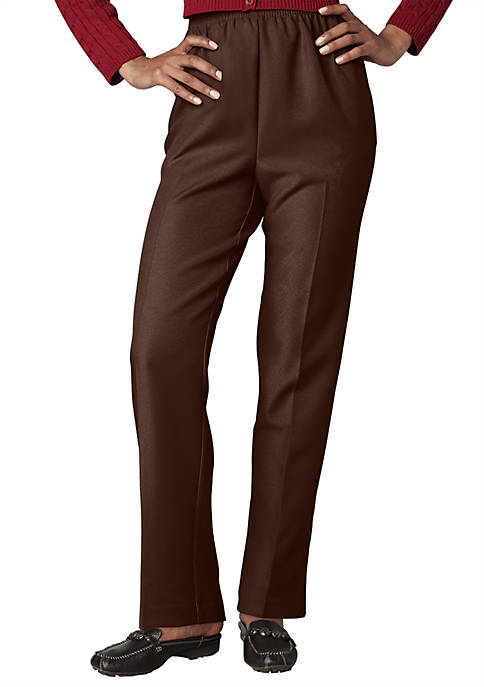 Alfred Dunner Petite Solid Pull-On Pant
