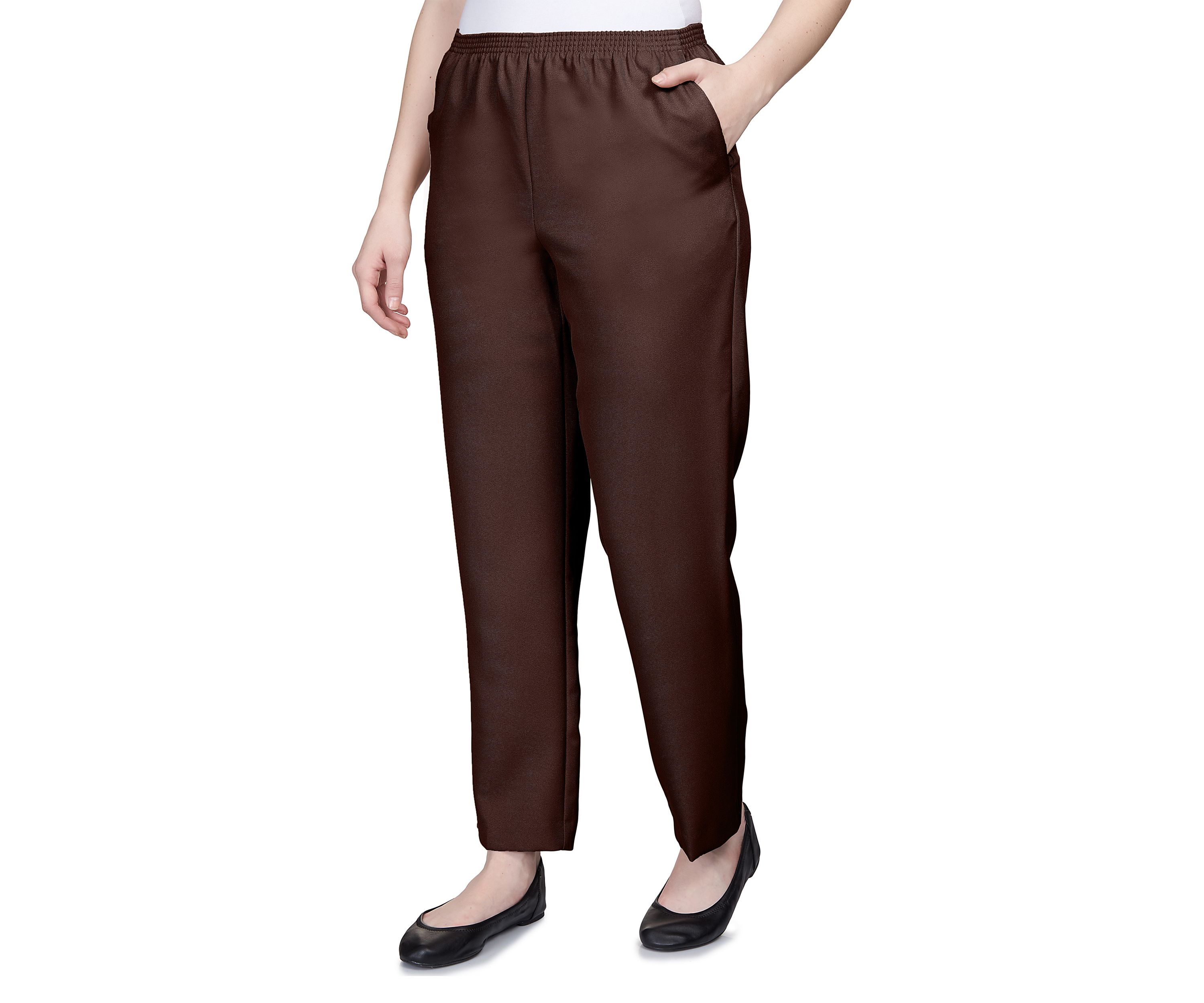 Petite Solid Pull-On Pant
