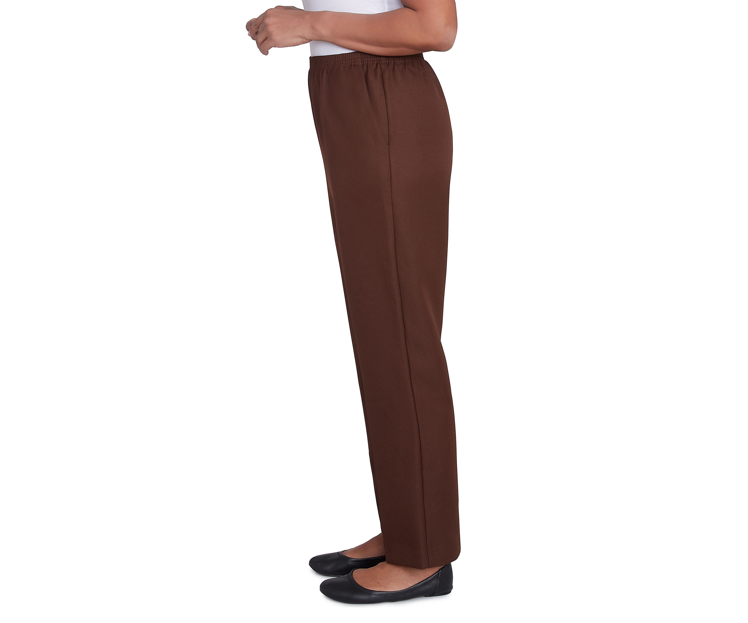 Petite Solid Pull-On Pant