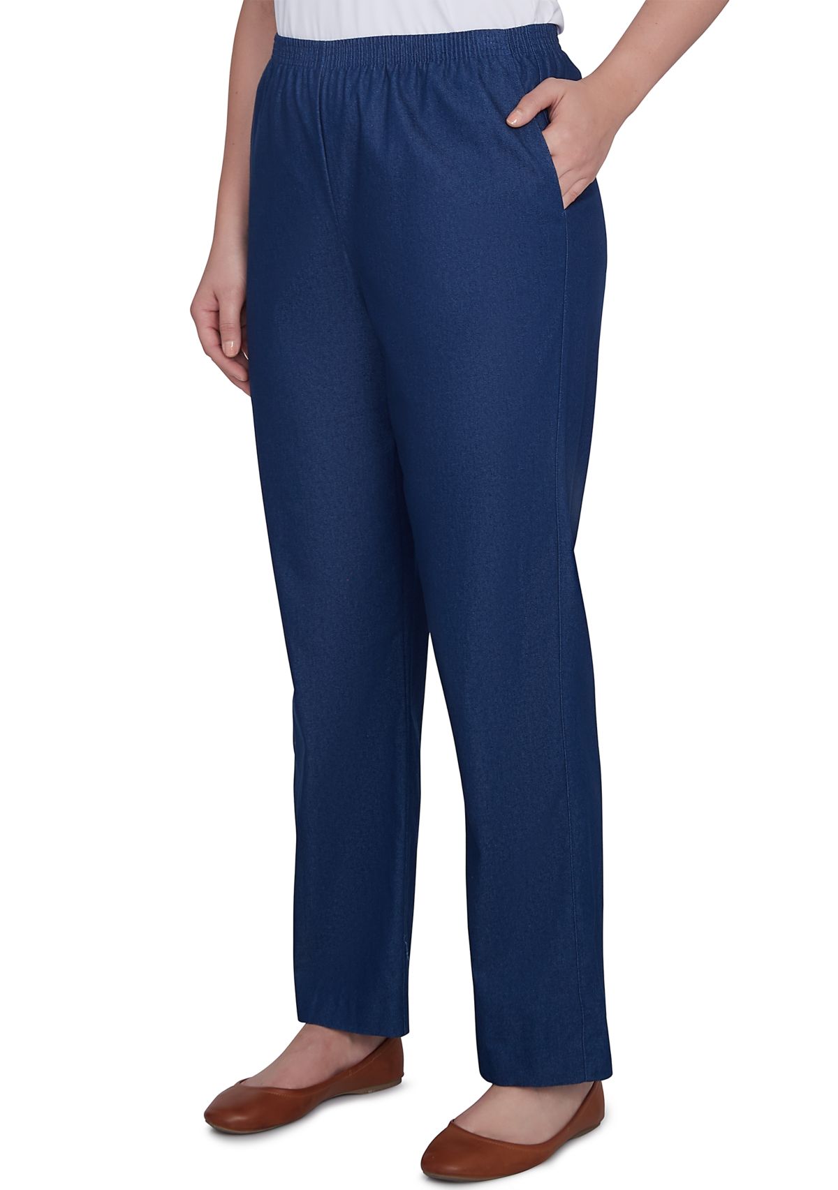 Petite Classic Pull-on Denim Pant (Short & Average Inseam)