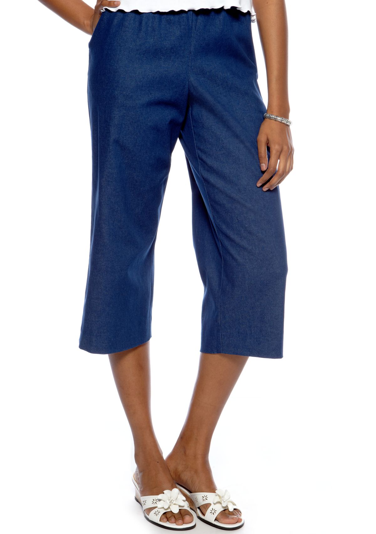 Petite Classic Denim Capris