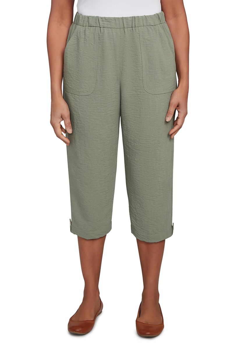 Womens Copper Canyon Button Tab Capri Pants