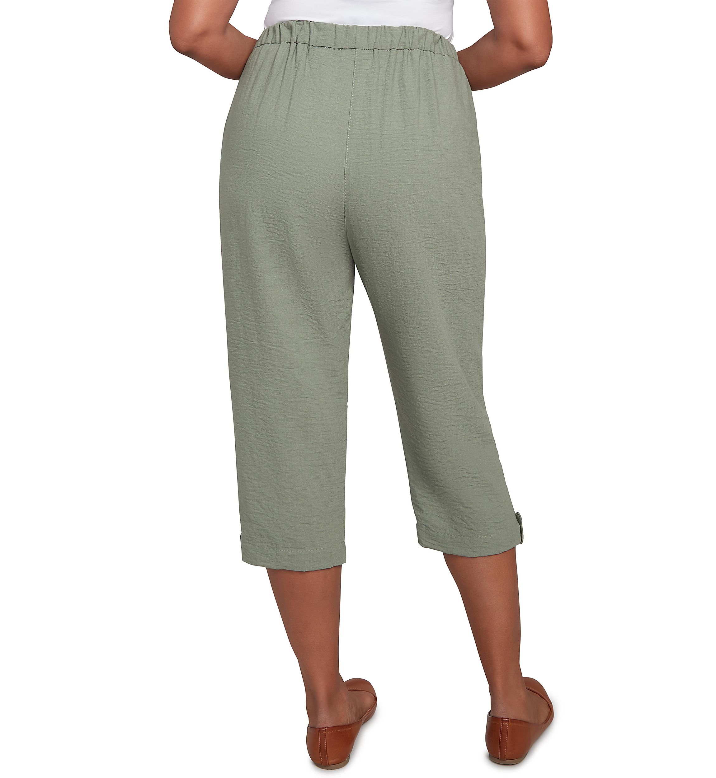 Womens Copper Canyon Button Tab Capri Pants