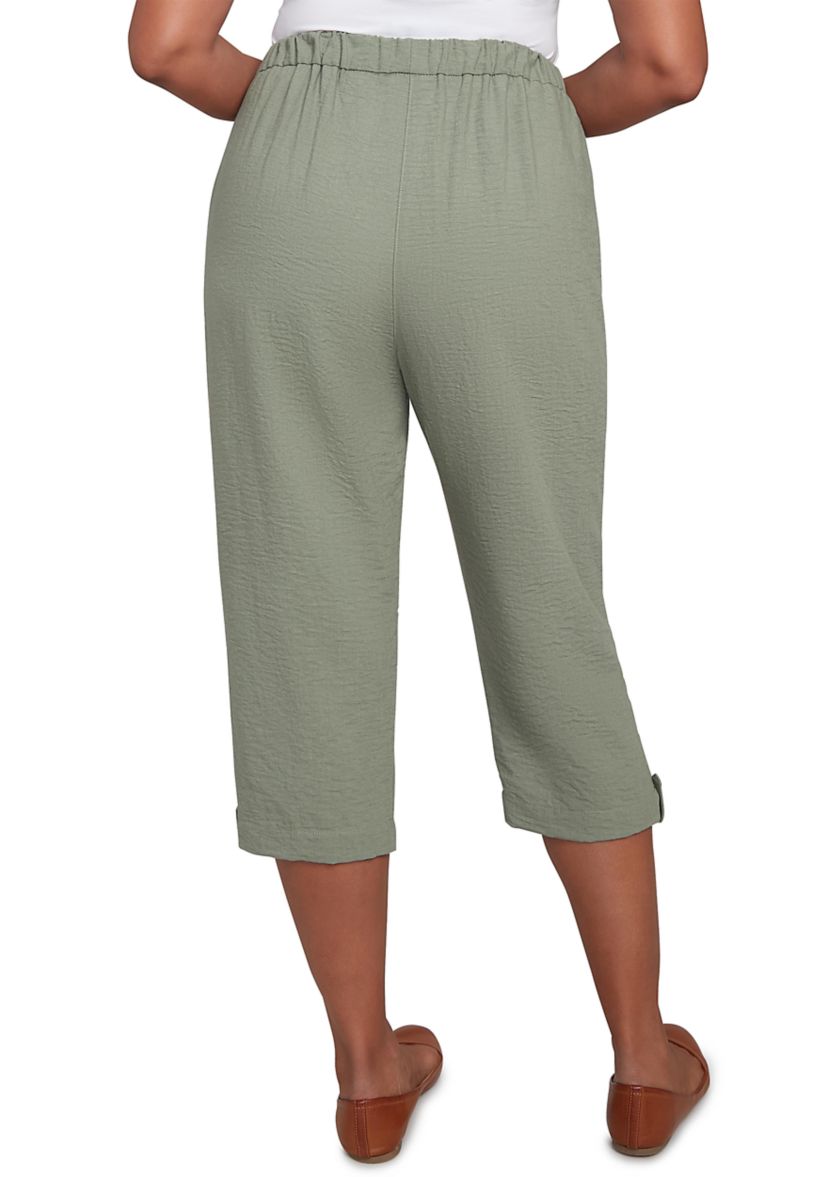 Womens Copper Canyon Button Tab Capri Pants