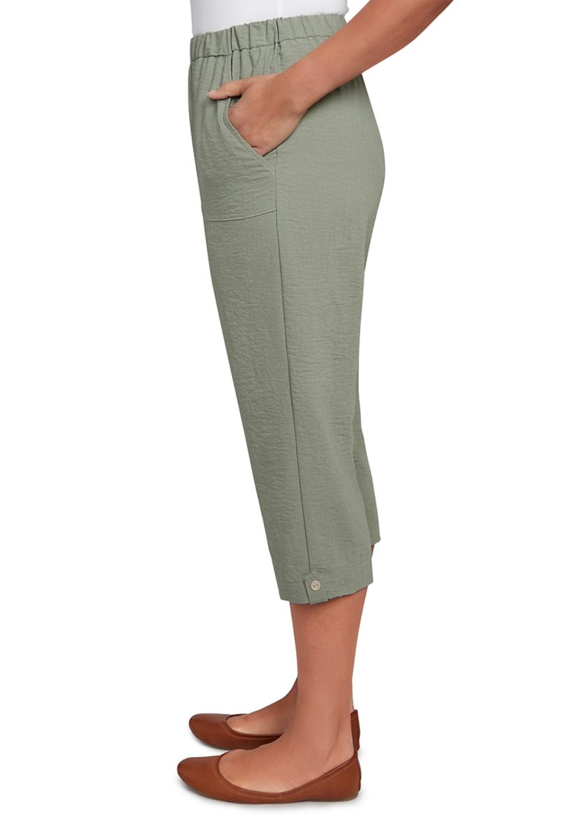 Womens Copper Canyon Button Tab Capri Pants