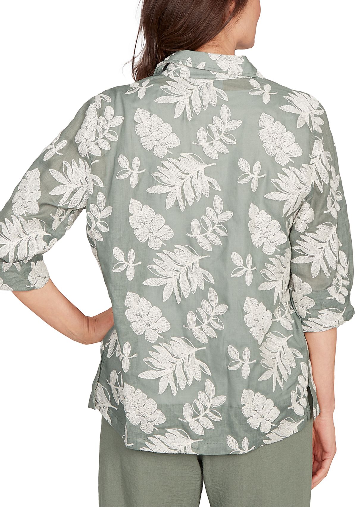 Womens Copper Canyon Soutache Leaves Two In One Top