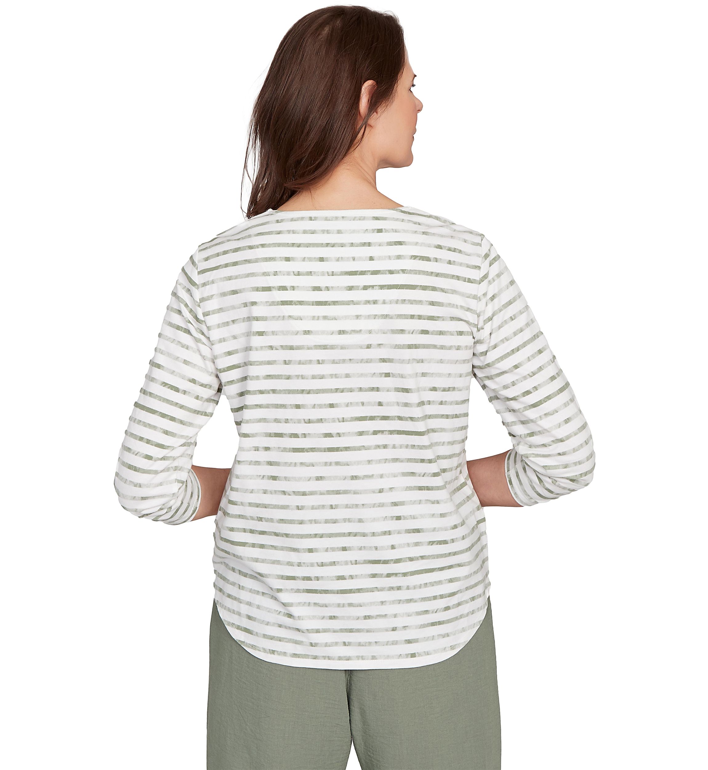 Womens Copper Canyon Stripe with Medallion Yoke Top