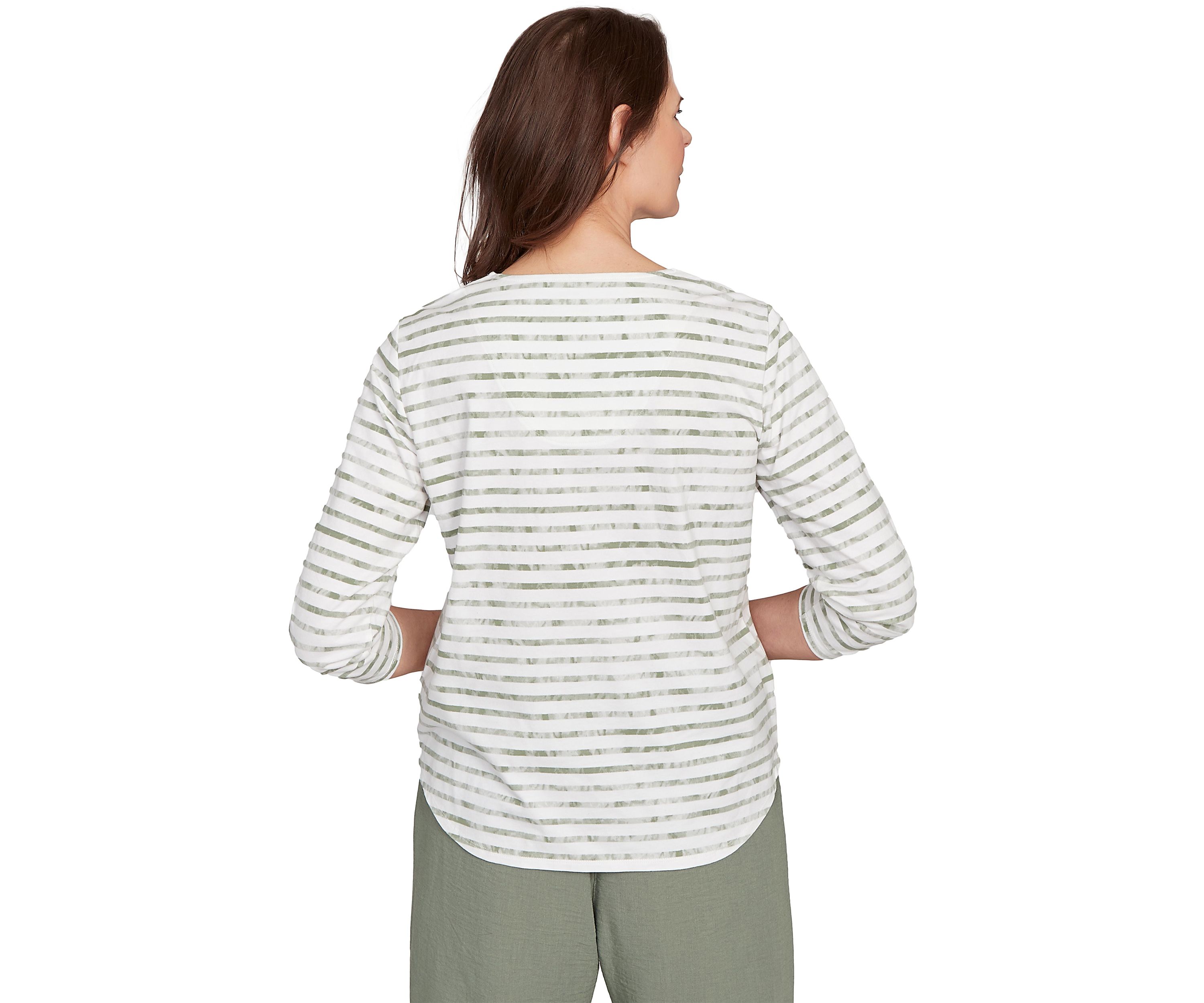 Womens Copper Canyon Stripe with Medallion Yoke Top