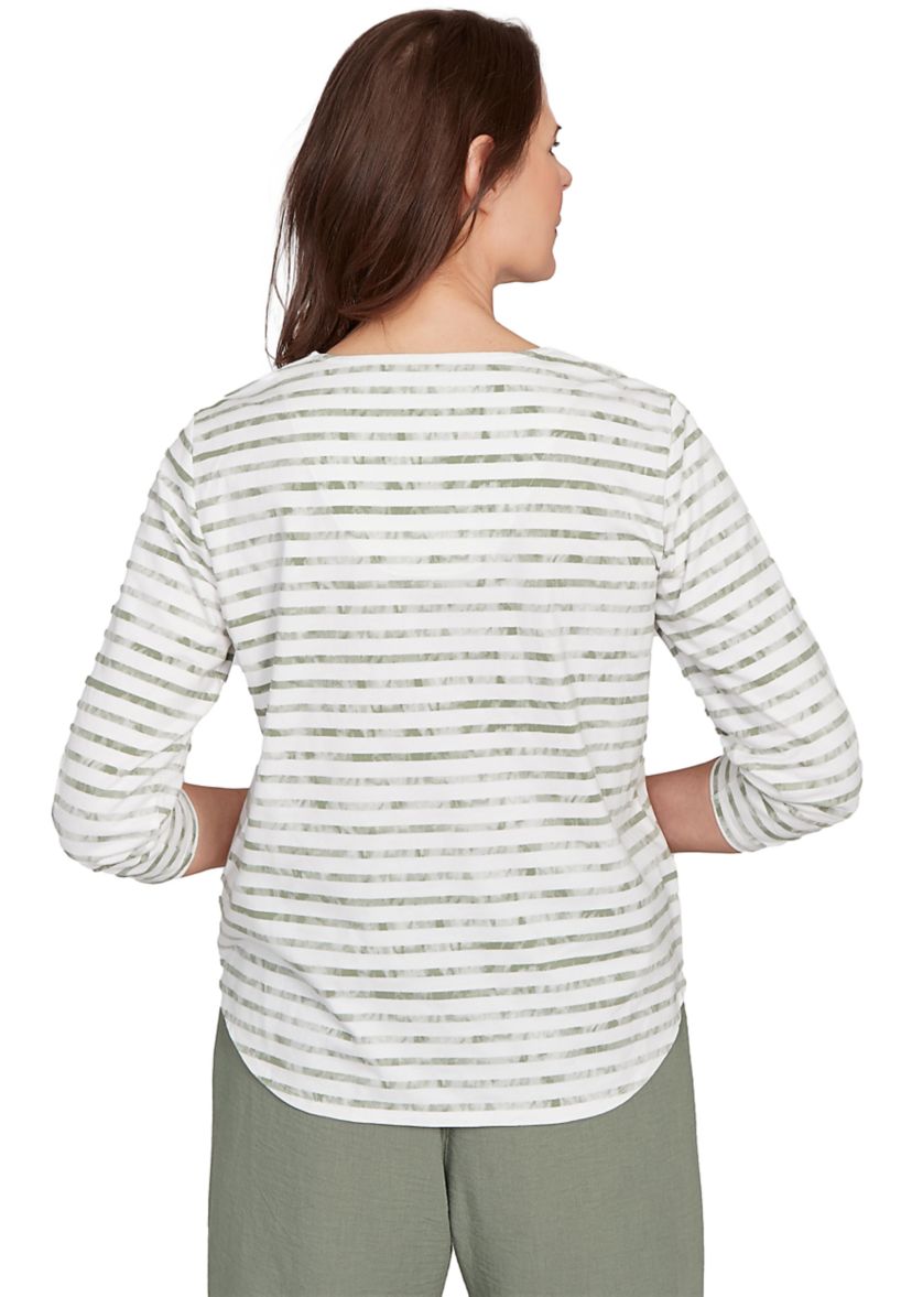 Womens Copper Canyon Stripe with Medallion Yoke Top