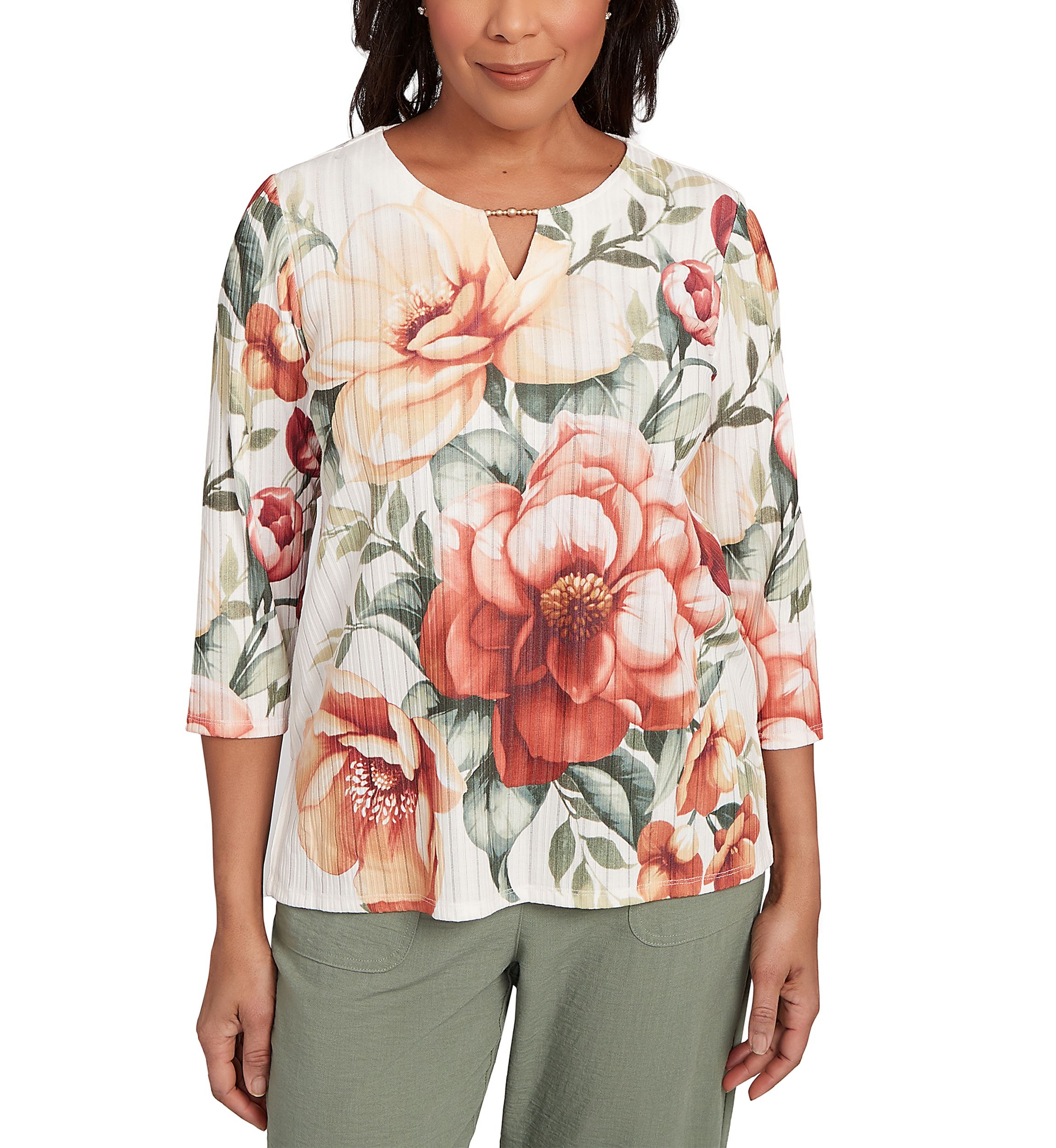 Womens Copper Canyon Drama Floral Top