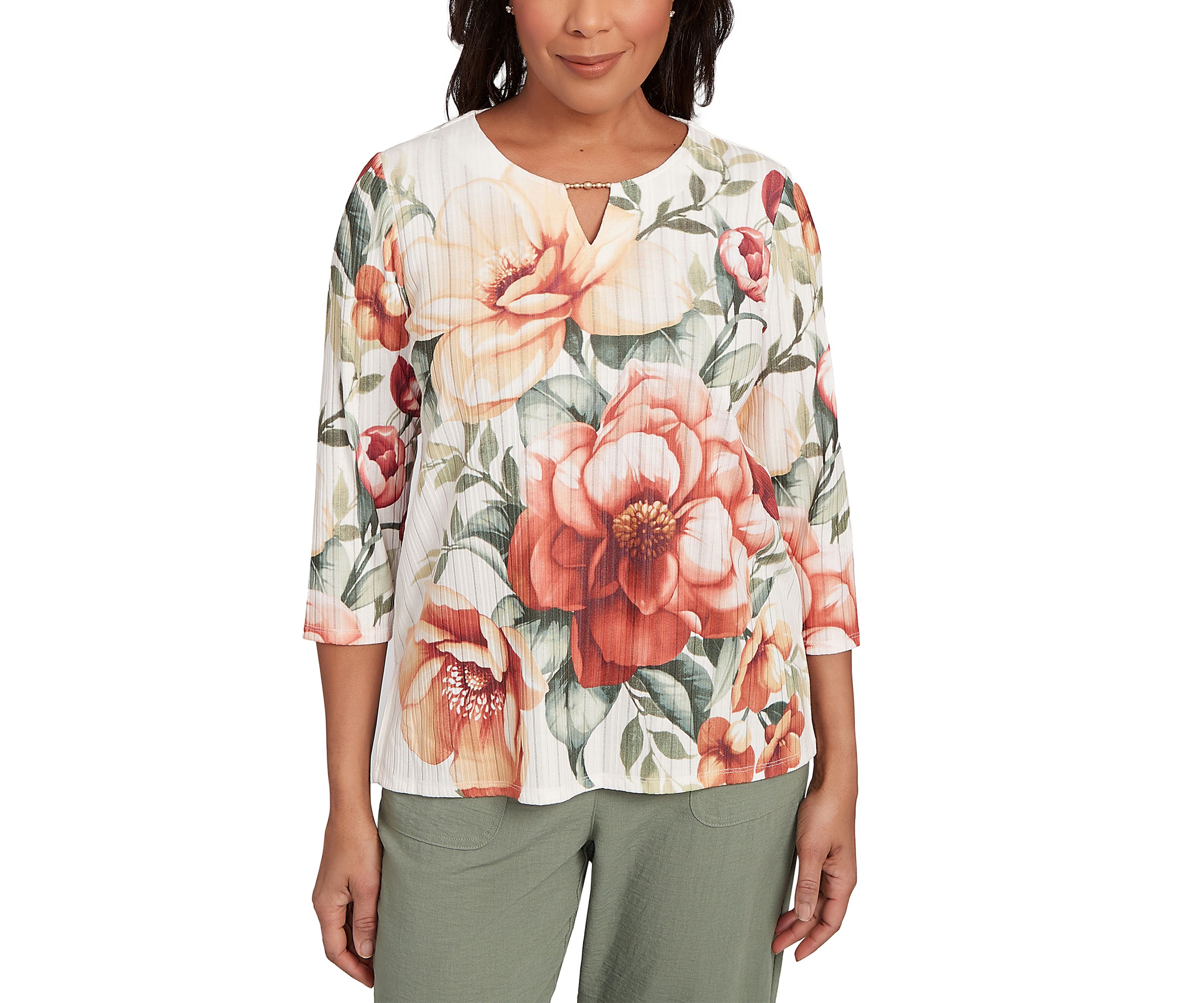 Womens Copper Canyon Drama Floral Top
