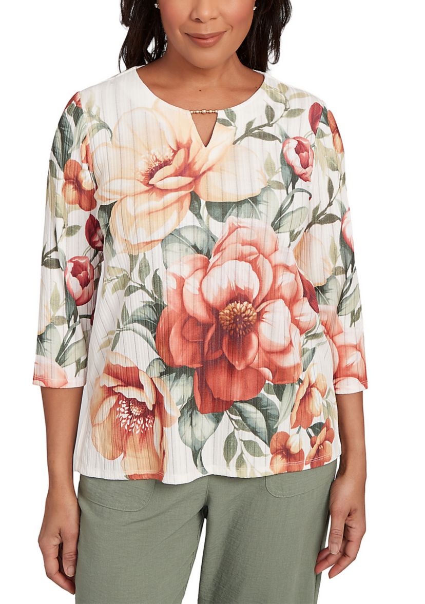 Womens Copper Canyon Drama Floral Top