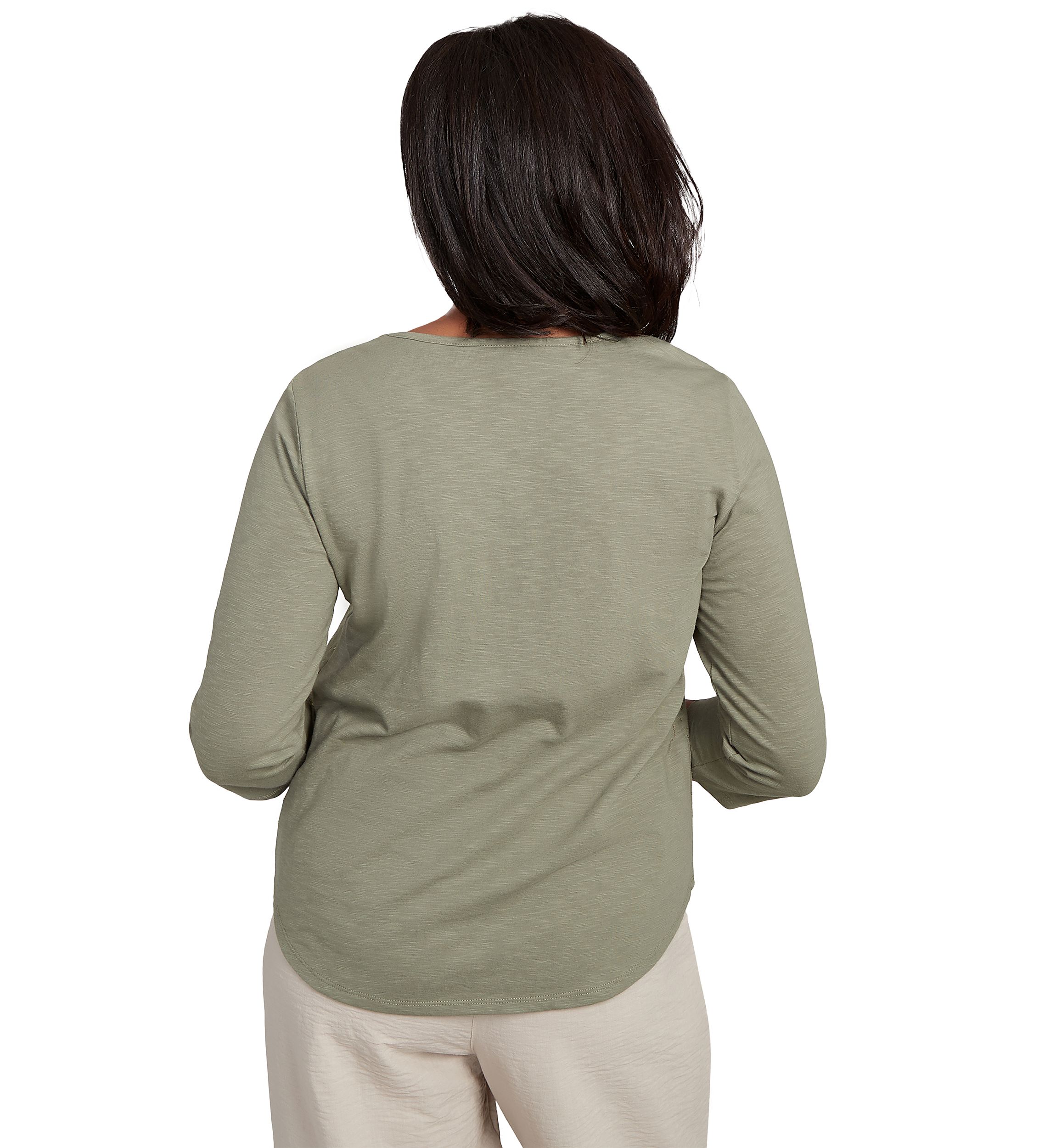 Petite Copper Canyon Floral Yoke with Scattered Sequins Top