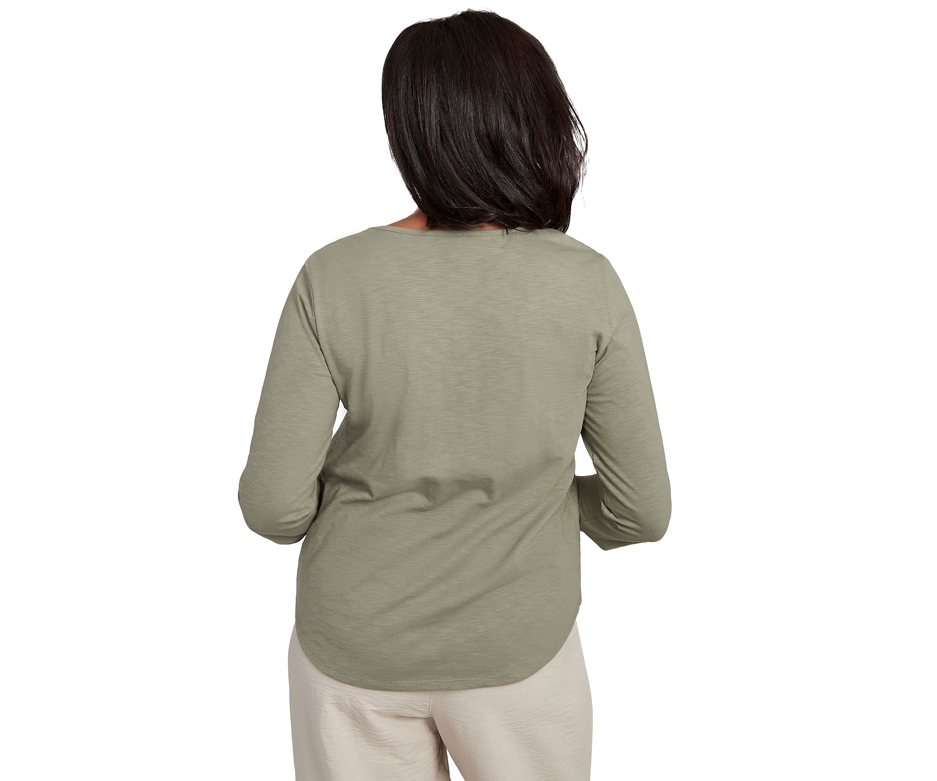 Petite Copper Canyon Floral Yoke with Scattered Sequins Top