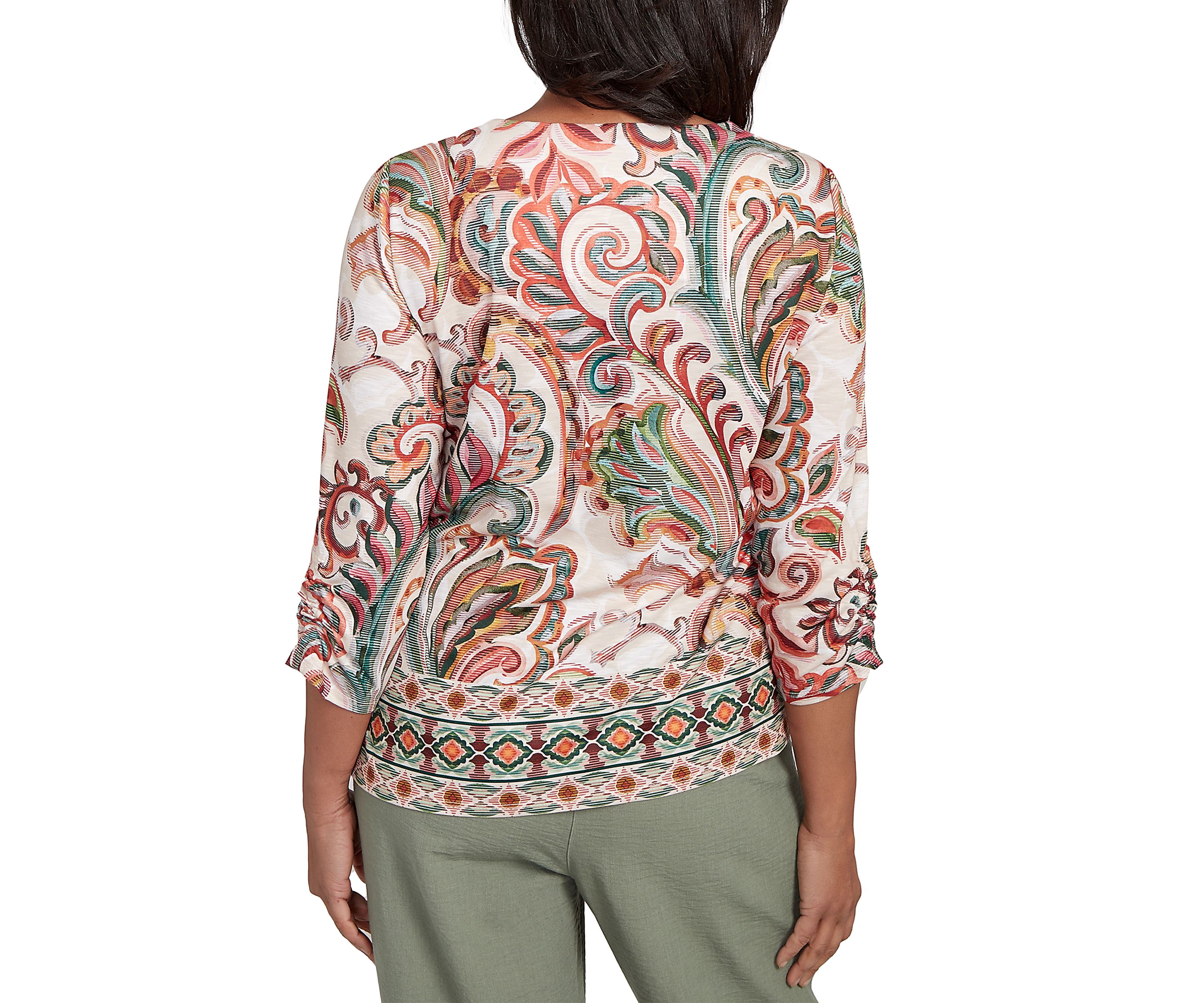 Petite Copper Canyon Texture Scroll Border Top 
