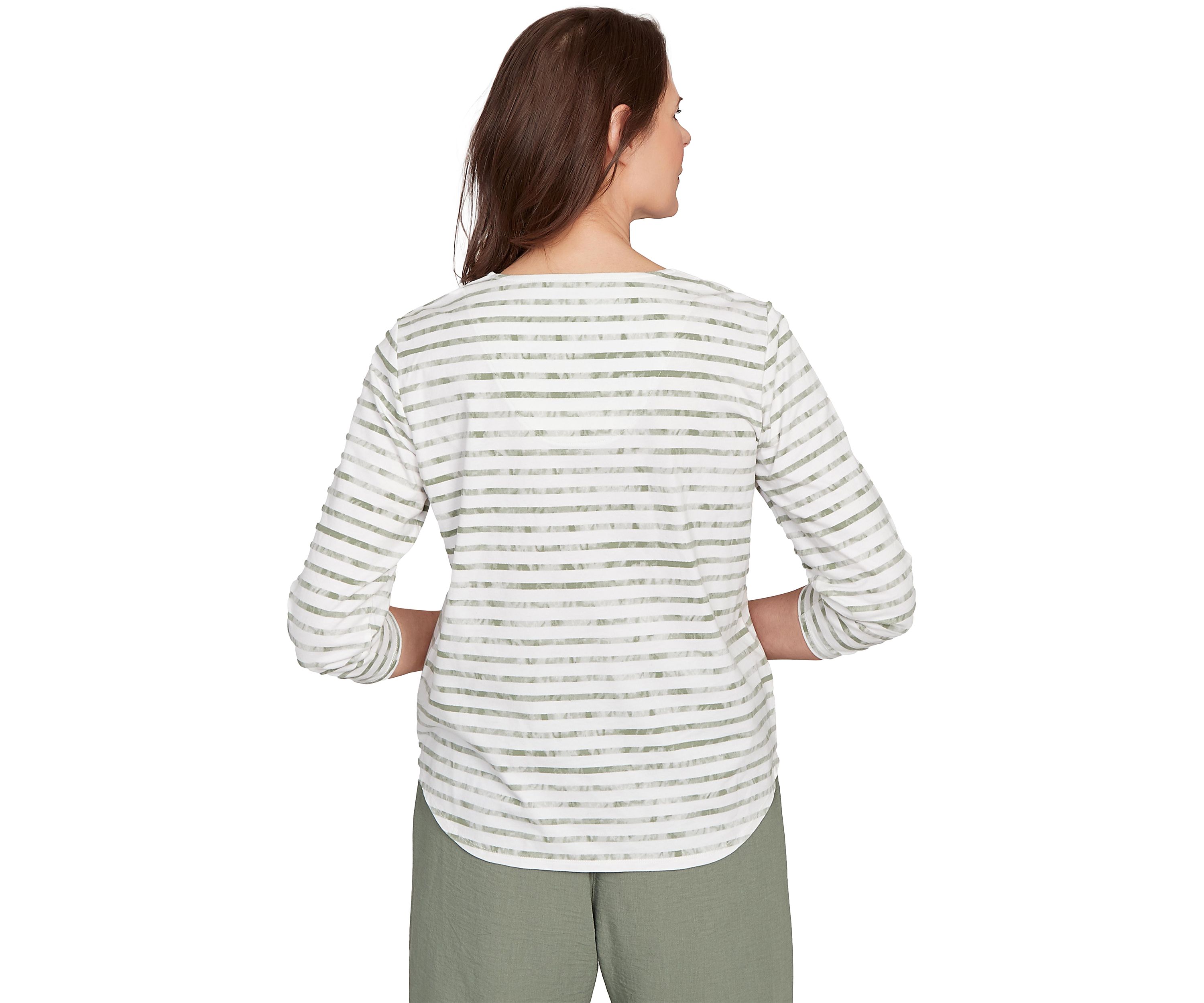 Petite Copper Canyon Stripe with Medallion Yoke Top