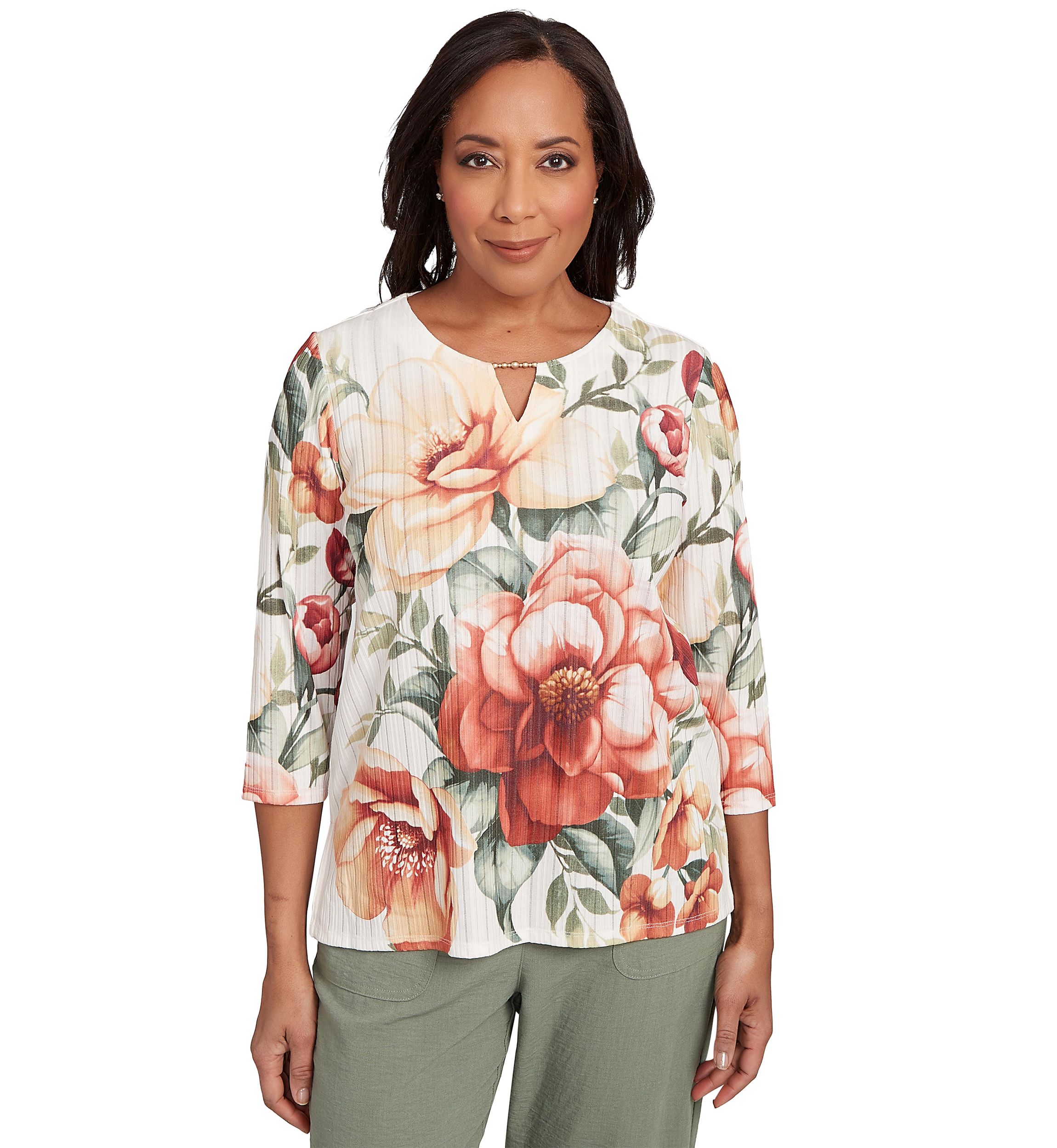 Petite Copper Canyon Drama Floral Top