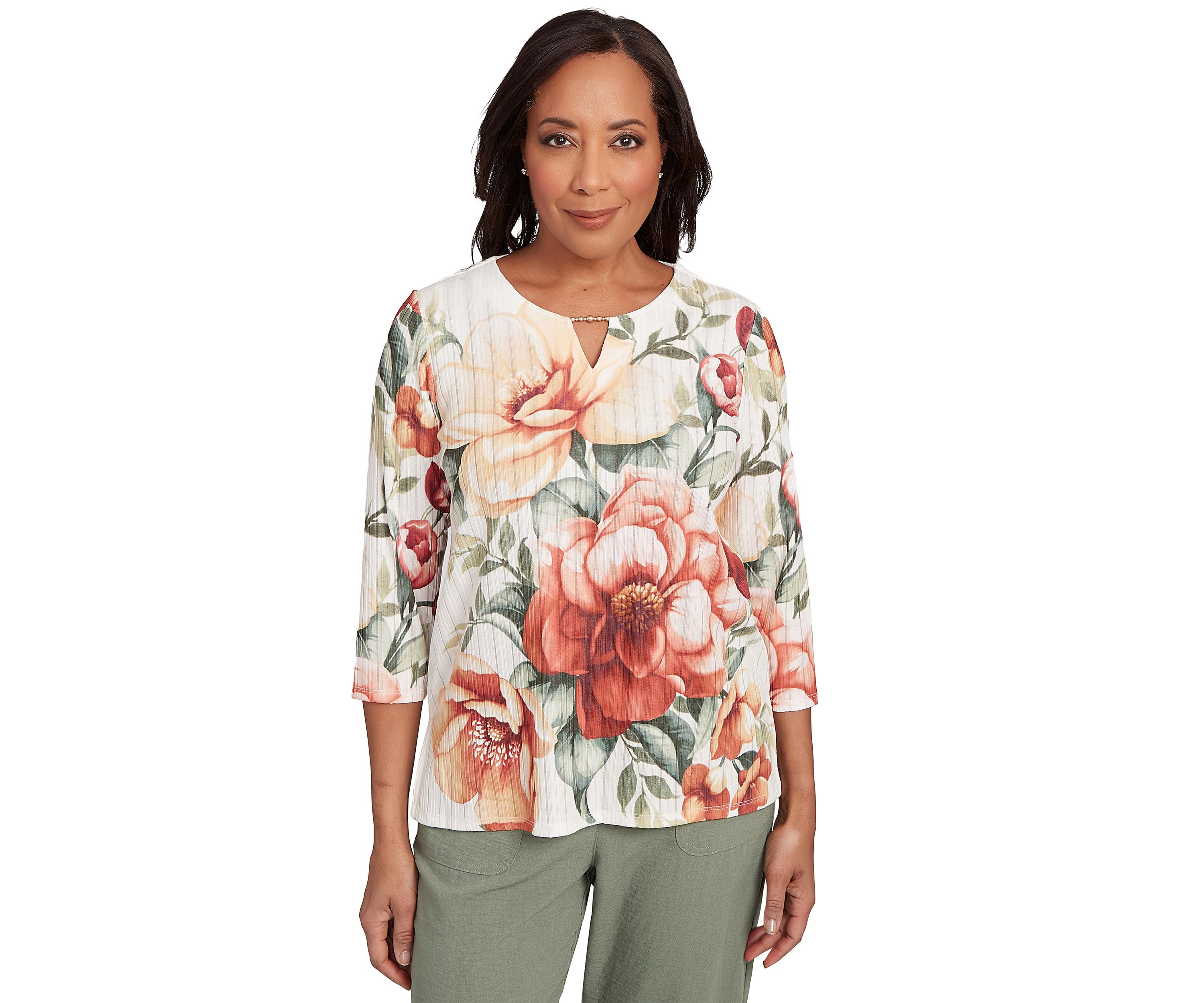 Petite Copper Canyon Drama Floral Top