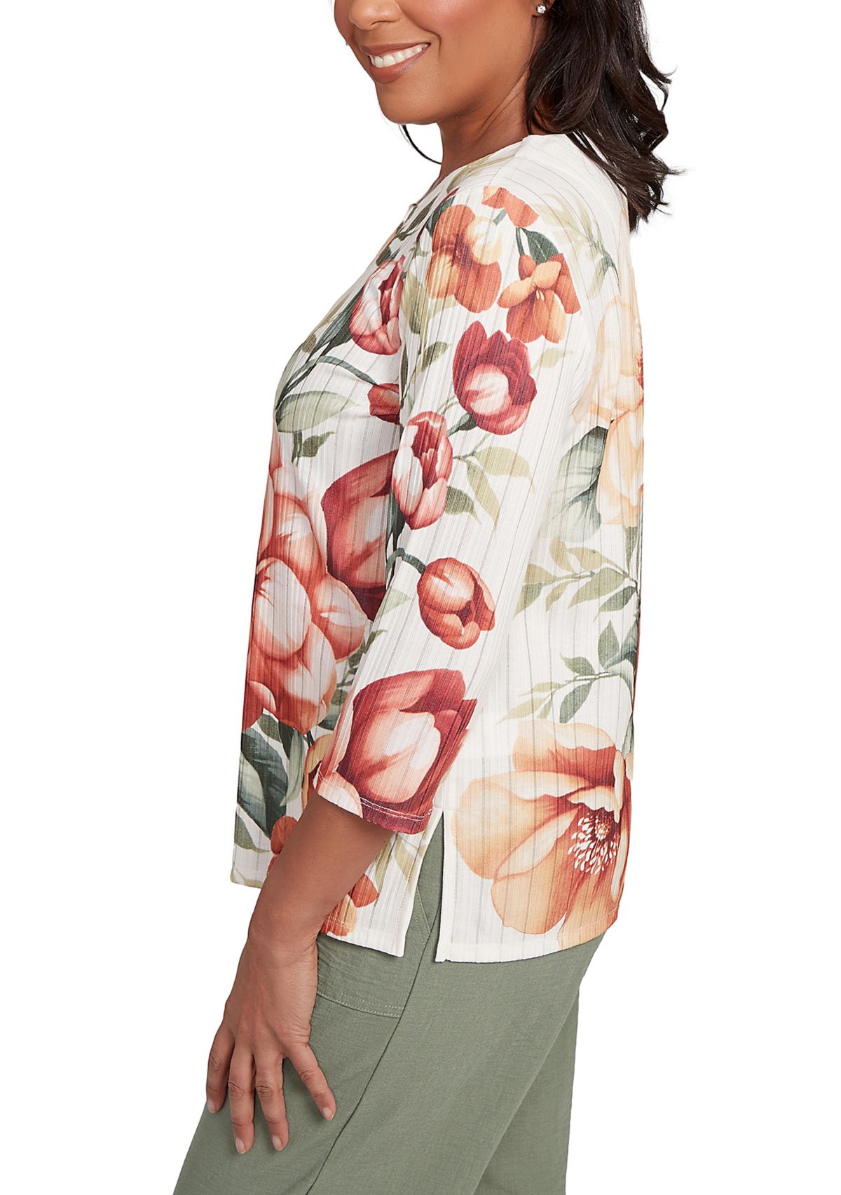 Petite Copper Canyon Drama Floral Top