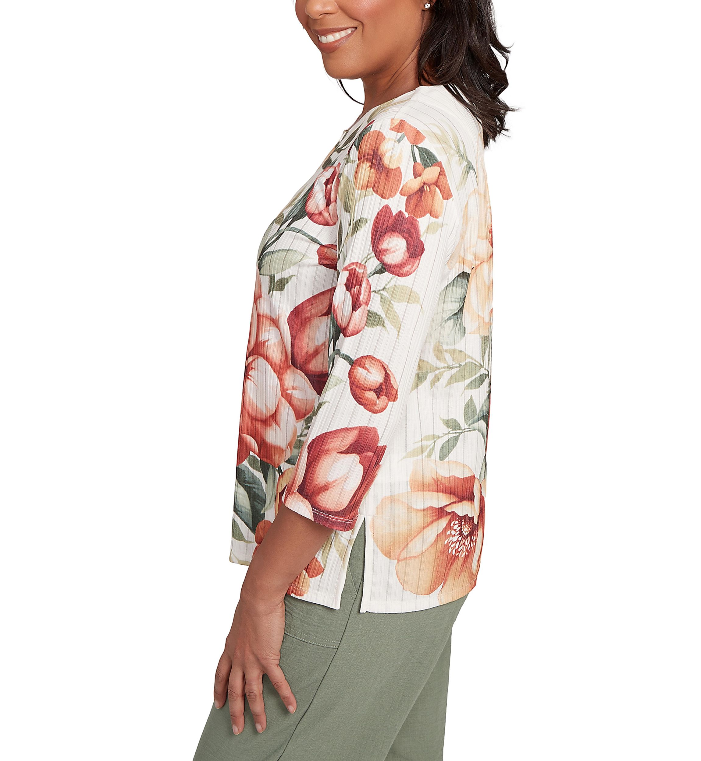 Petite Copper Canyon Drama Floral Top