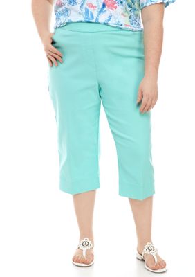 Alfred Dunner Plus Size Allure Stretch Capris Belk 3907