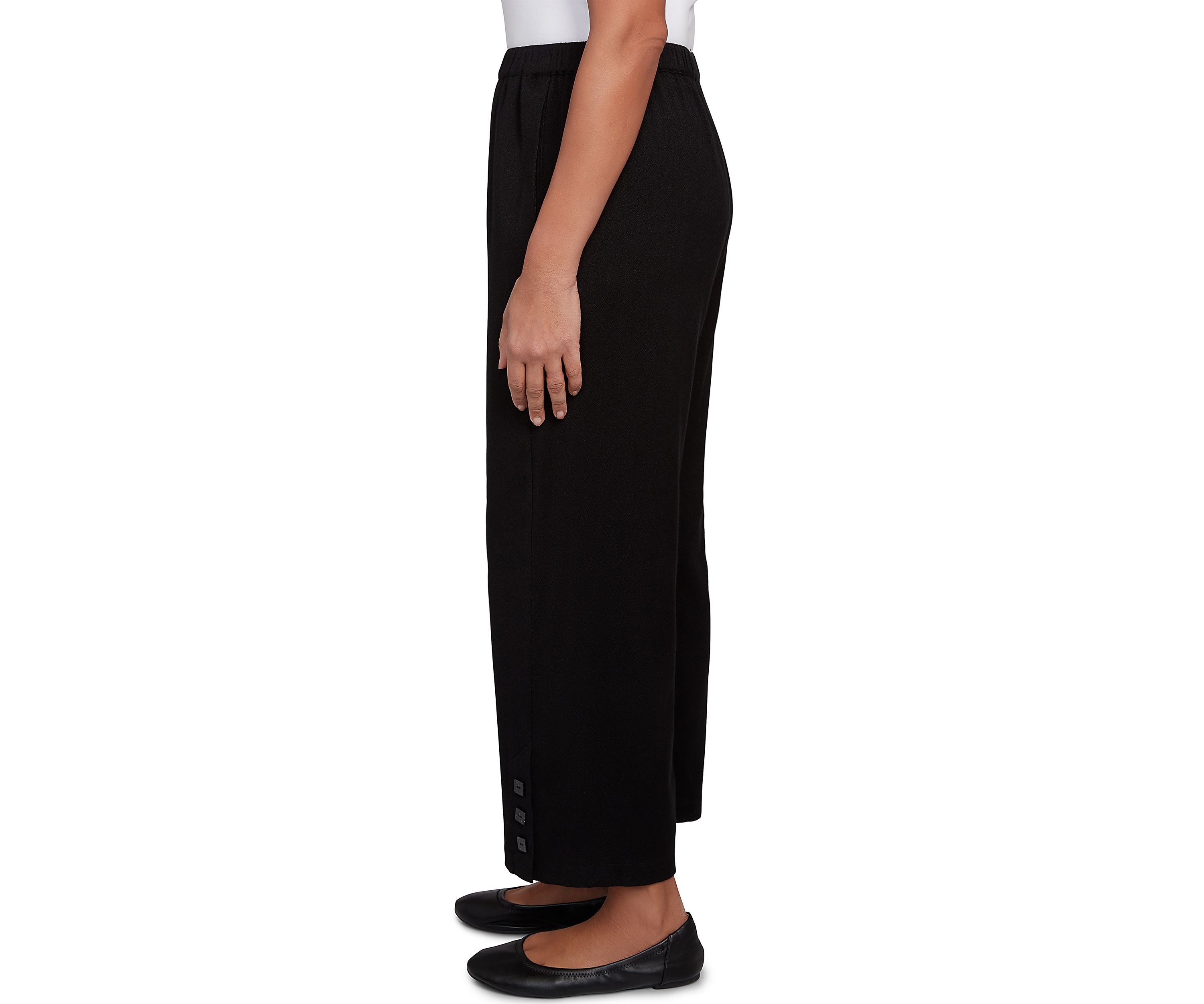 Womens Santa Barbara Button Cuff Ankle Pants