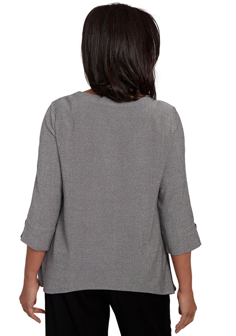 Womens Santa Barbara Diagonal Spliced Stripe Top